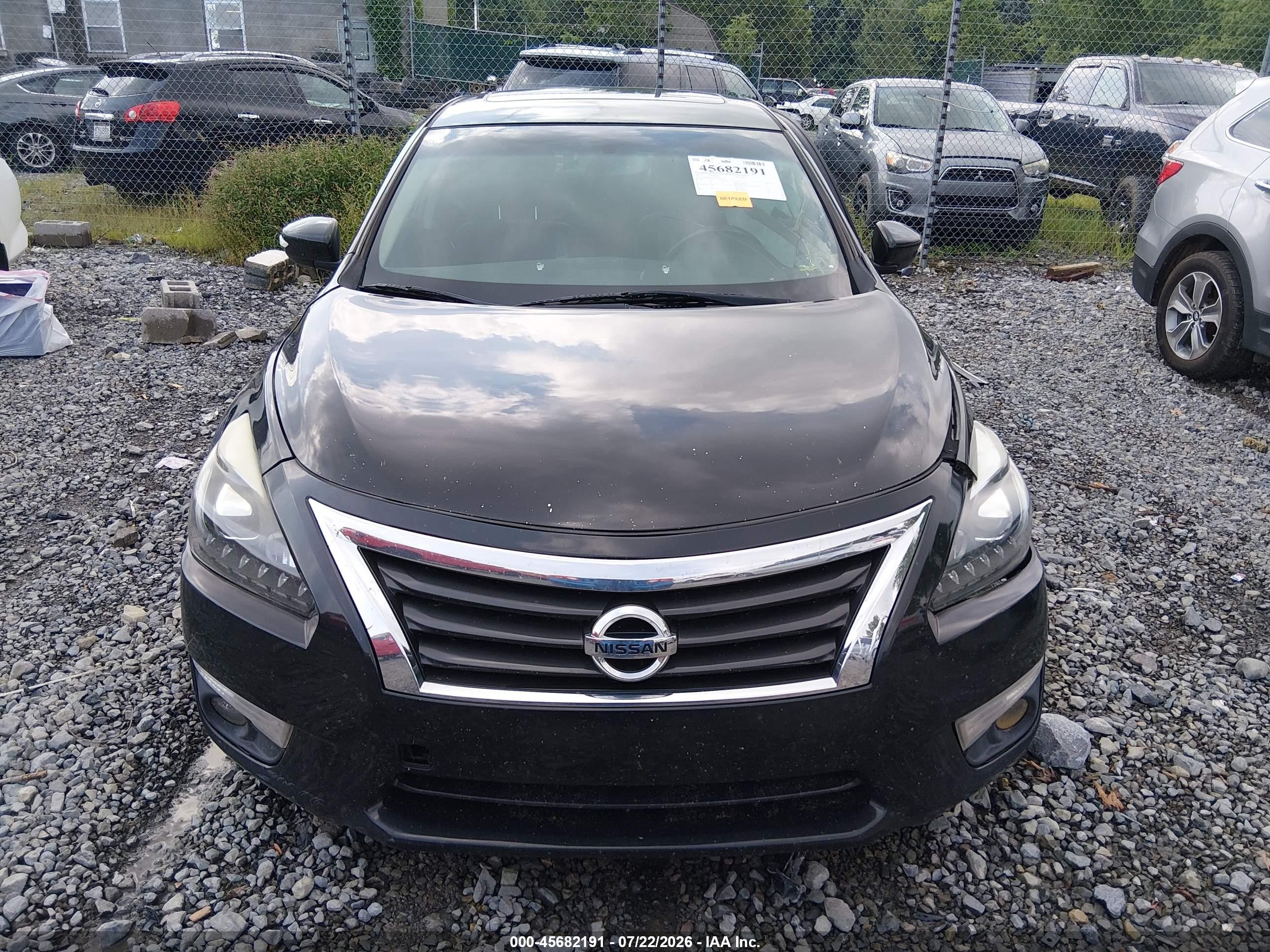 2015 Nissan Altima 2.5 Sl Black vin: 1N4AL3AP9FN921210