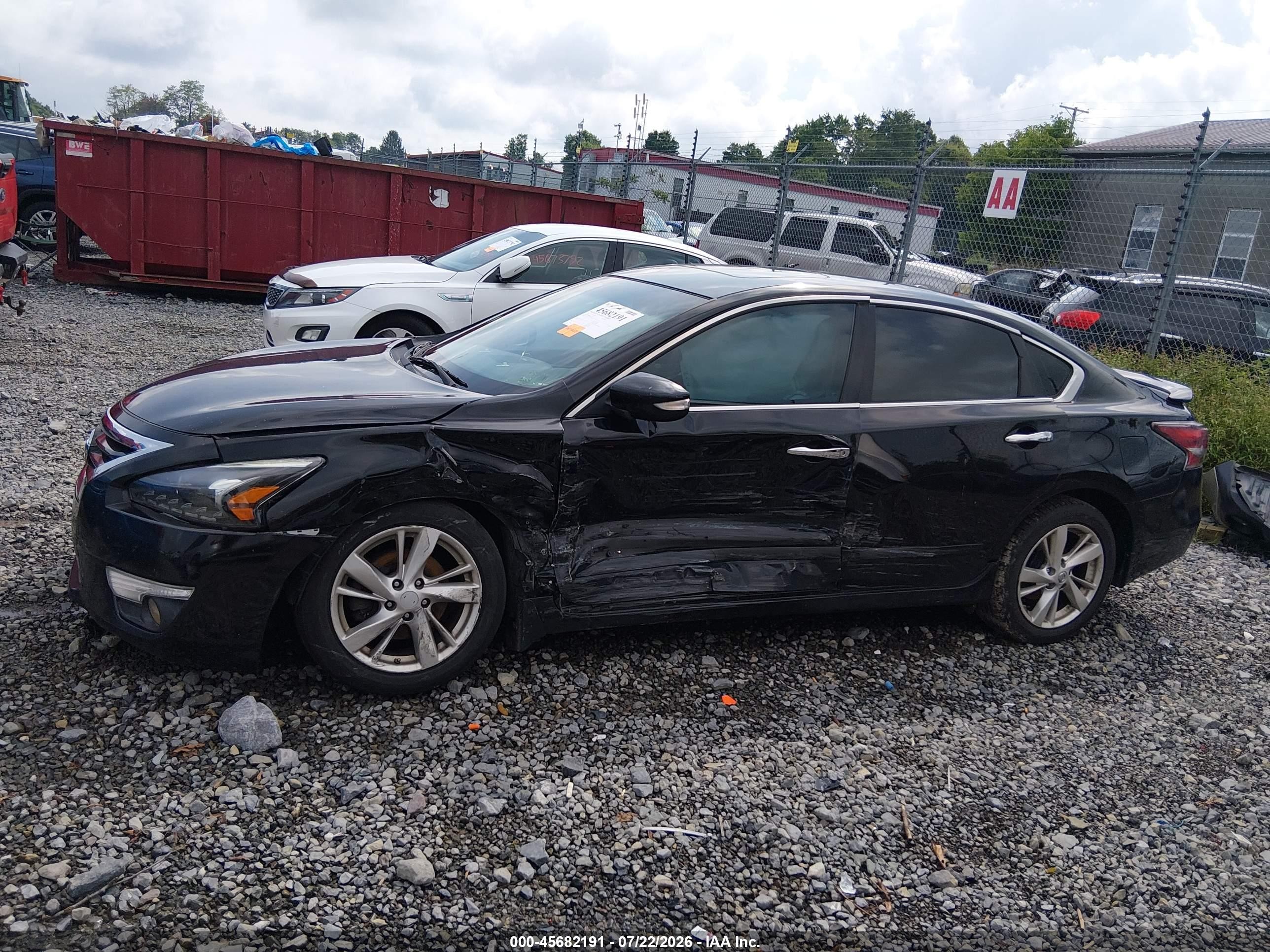 2015 Nissan Altima 2.5 Sl Black vin: 1N4AL3AP9FN921210