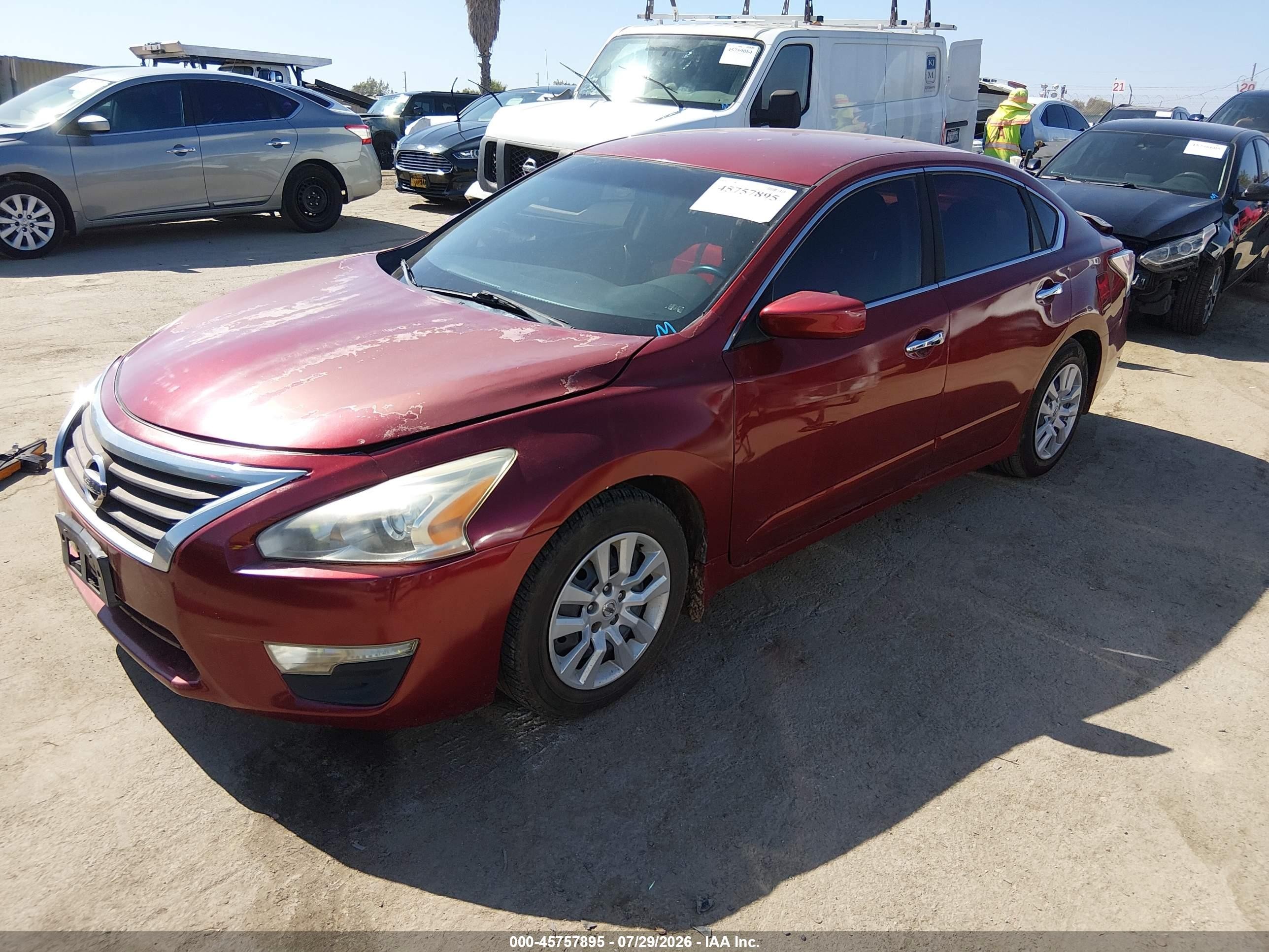 2015 Nissan Altima 2.5 S Red vin: 1N4AL3AP9FN922776