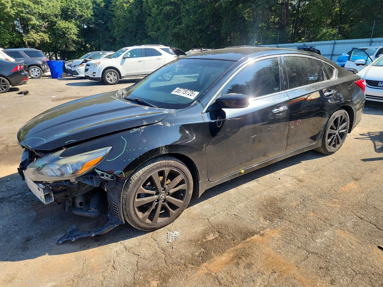 2017 Nissan Altima 2.5 Sr Black vin: 1N4AL3AP9HC193516