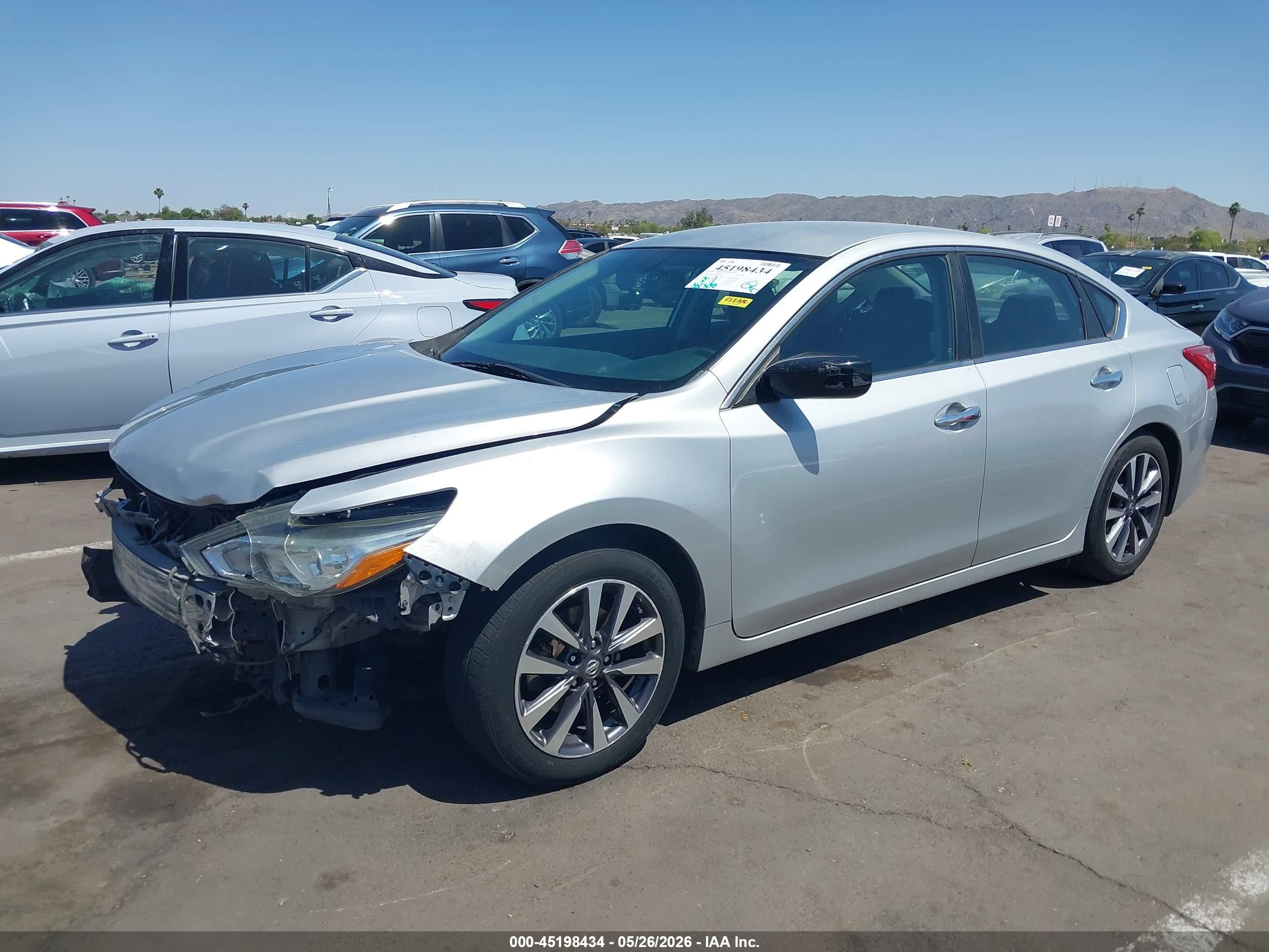 2017 Nissan Altima 2.5 Sv Silver vin: 1N4AL3AP9HC207205
