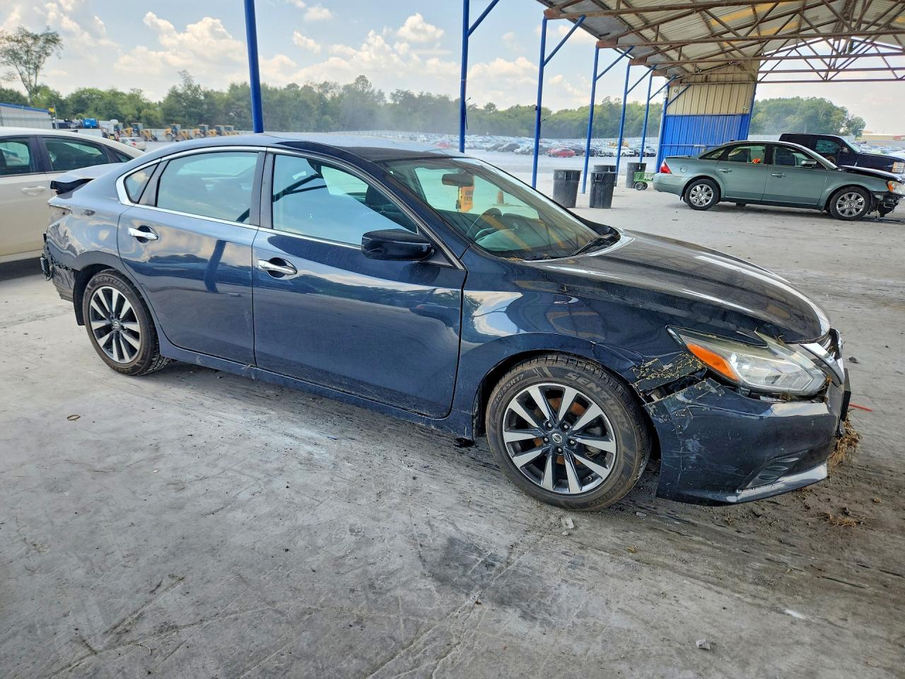 2017 Nissan Altima 2.5 Sv Blue vin: 1N4AL3AP9HC283619