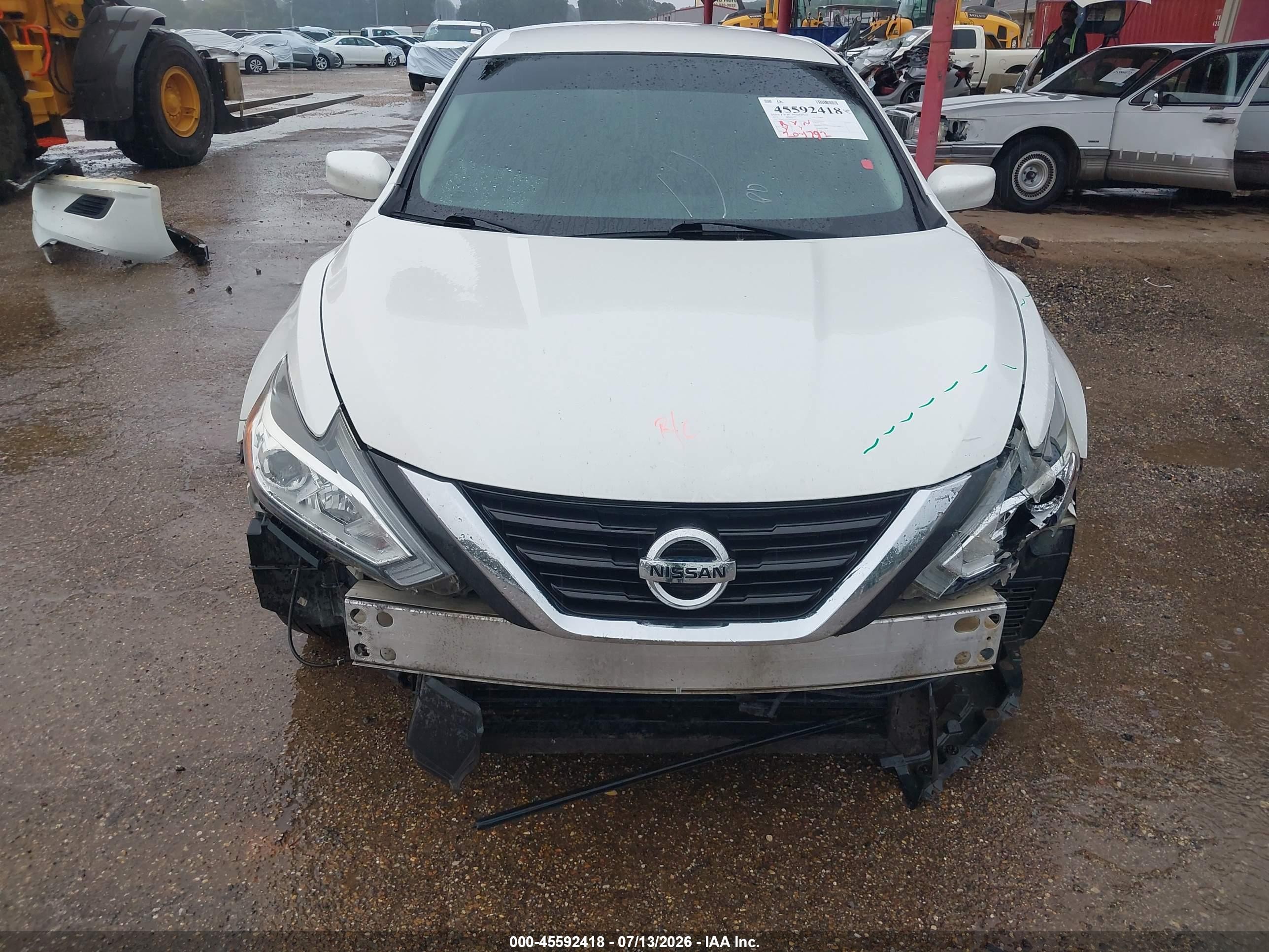 2017 Nissan Altima 2.5 S White vin: 1N4AL3AP9HN350711