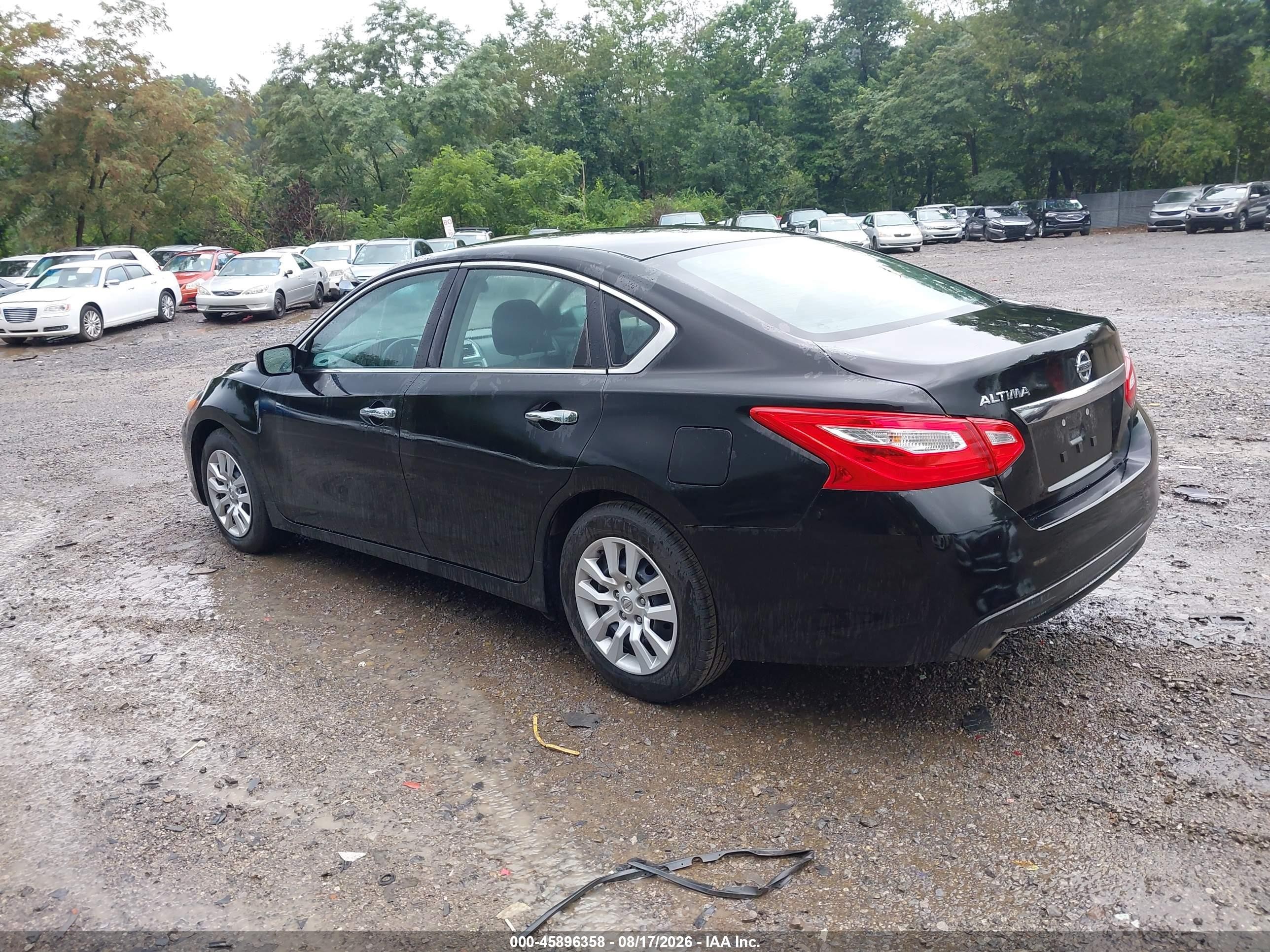 2017 Nissan Altima 2.5 S Black vin: 1N4AL3AP9HN358081