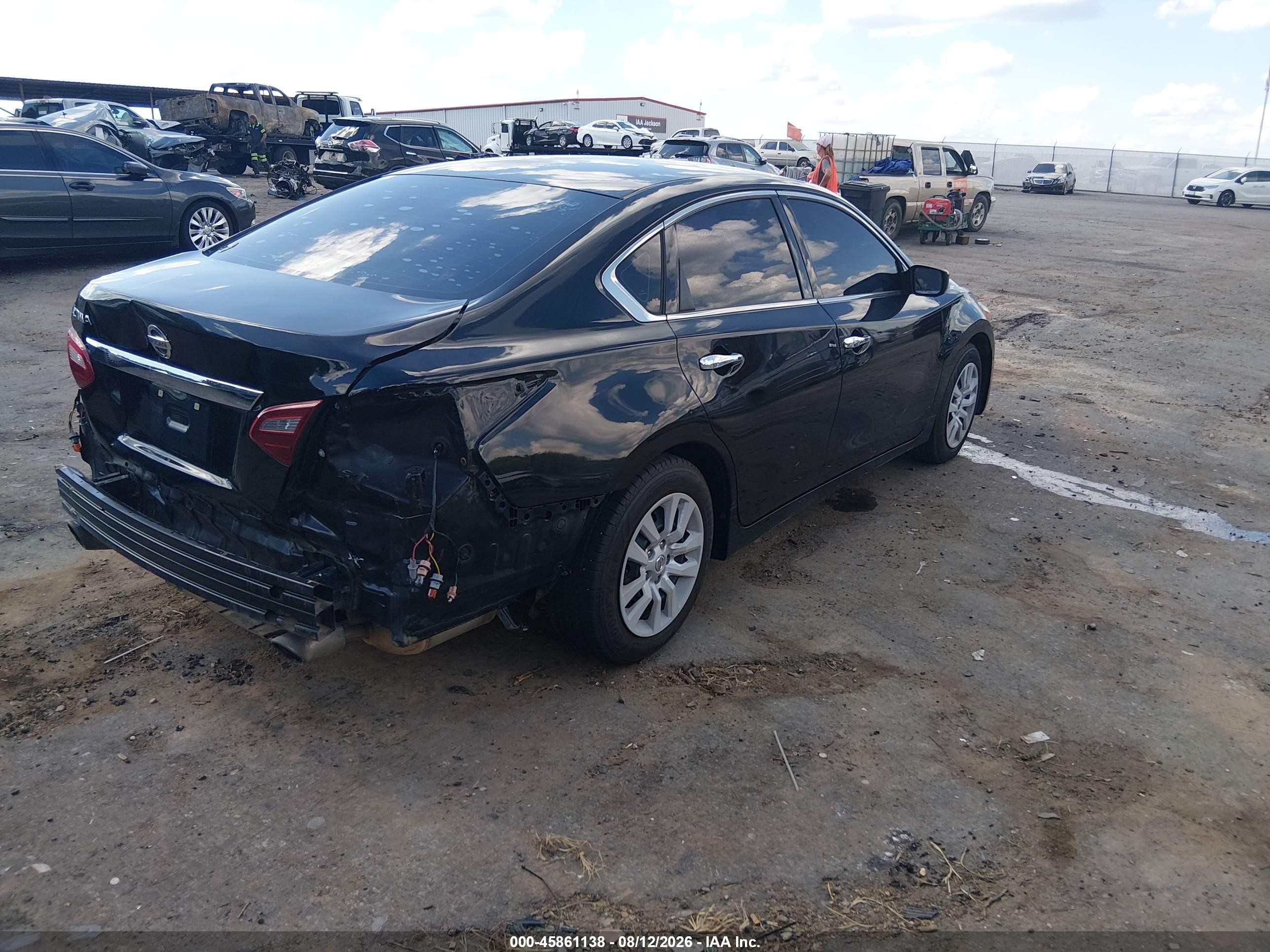 2018 Nissan Altima 2.5 S Черный vin: 1N4AL3AP9JC200647