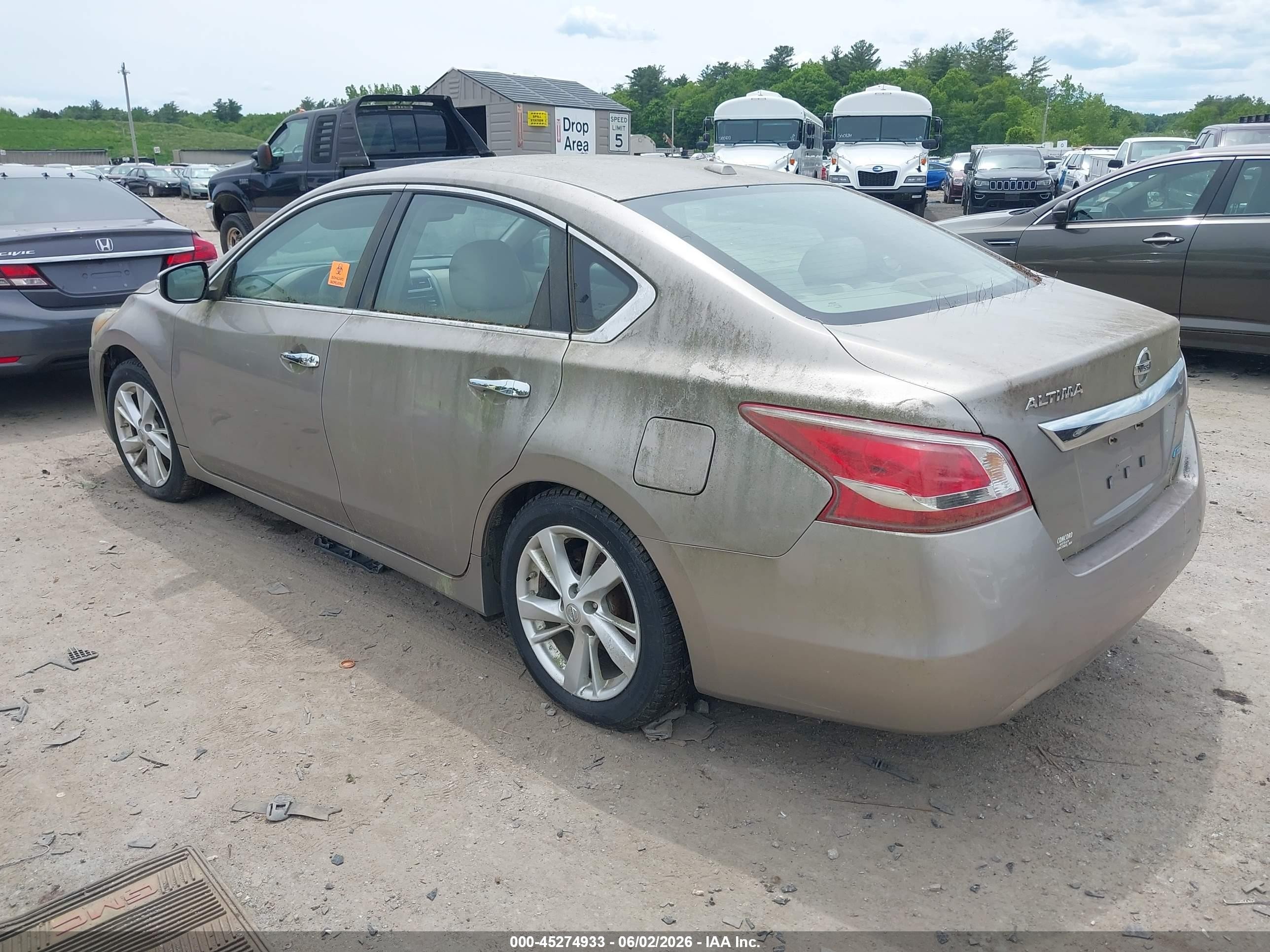 2013 Nissan Altima 2.5 Sl Gold vin: 1N4AL3APXDC103848