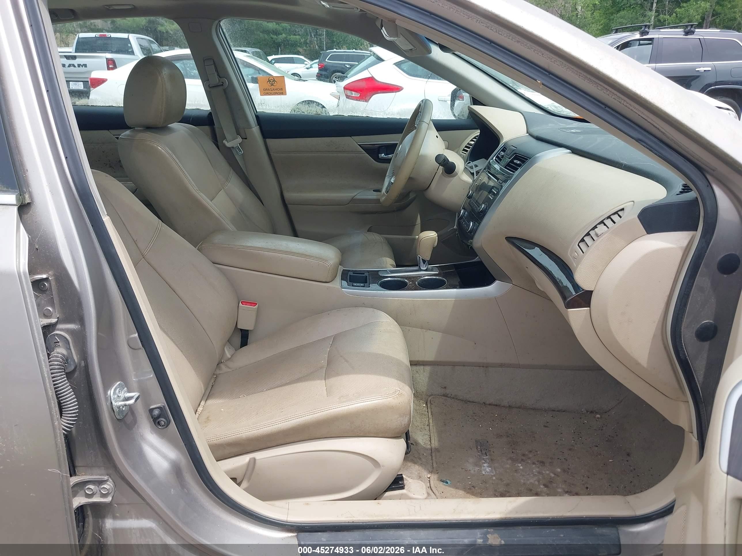 2013 Nissan Altima 2.5 Sl Gold vin: 1N4AL3APXDC103848