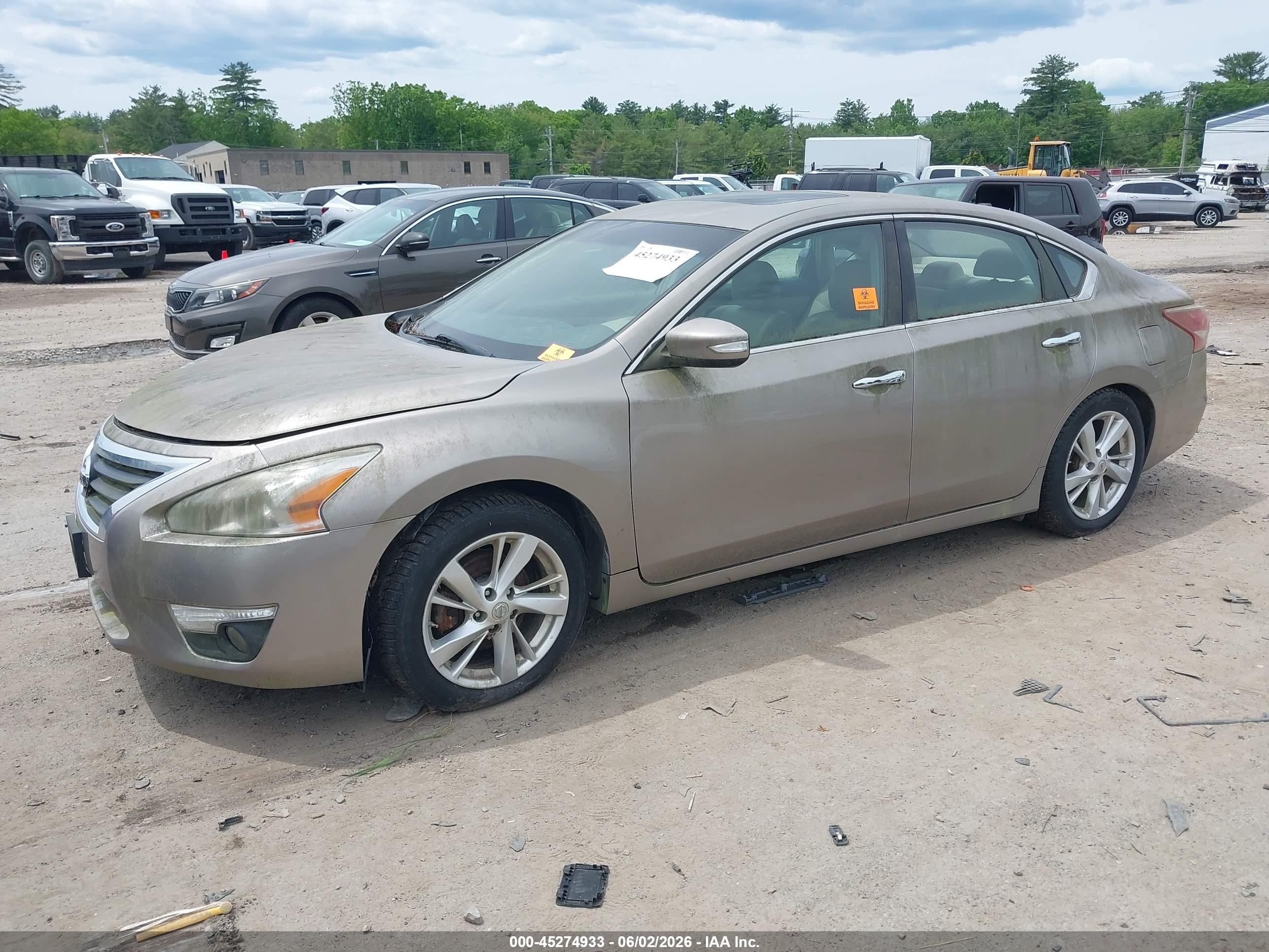 2013 Nissan Altima 2.5 Sl Gold vin: 1N4AL3APXDC103848
