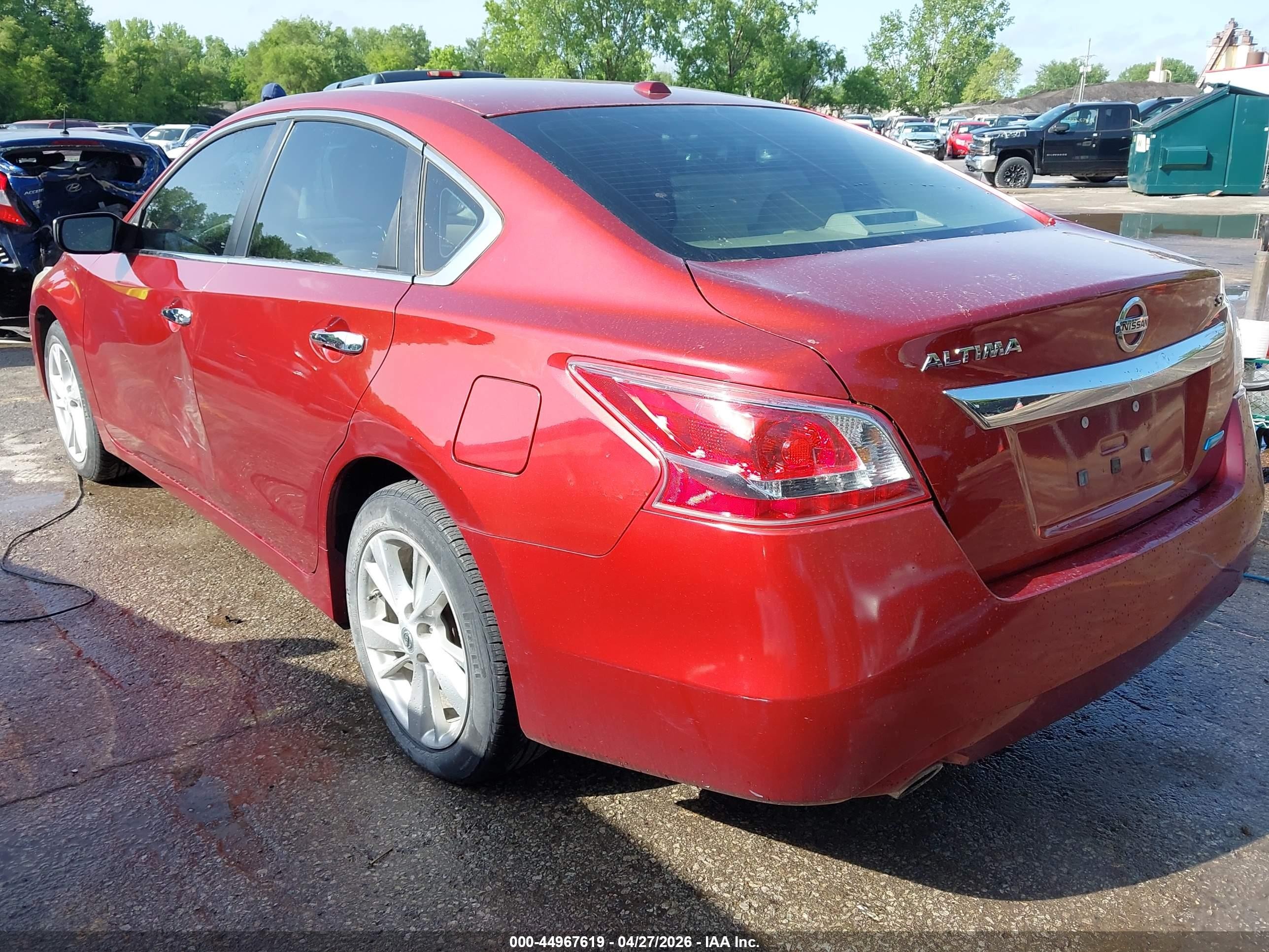 2013 Nissan Altima 2.5 Sv Maroon vin: 1N4AL3APXDC106202