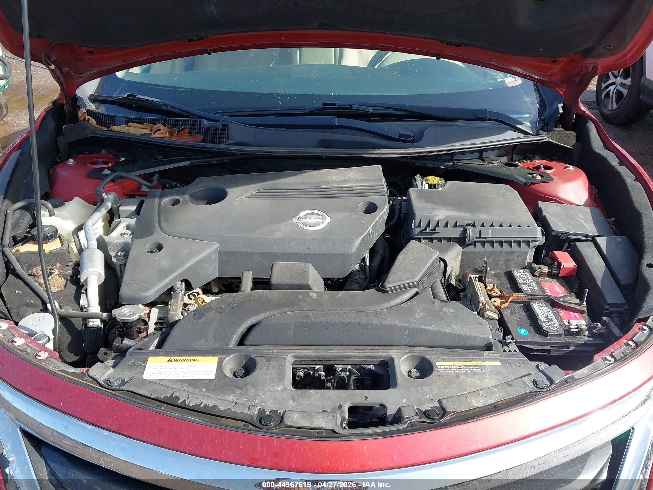 2013 Nissan Altima 2.5 Sv Maroon vin: 1N4AL3APXDC106202