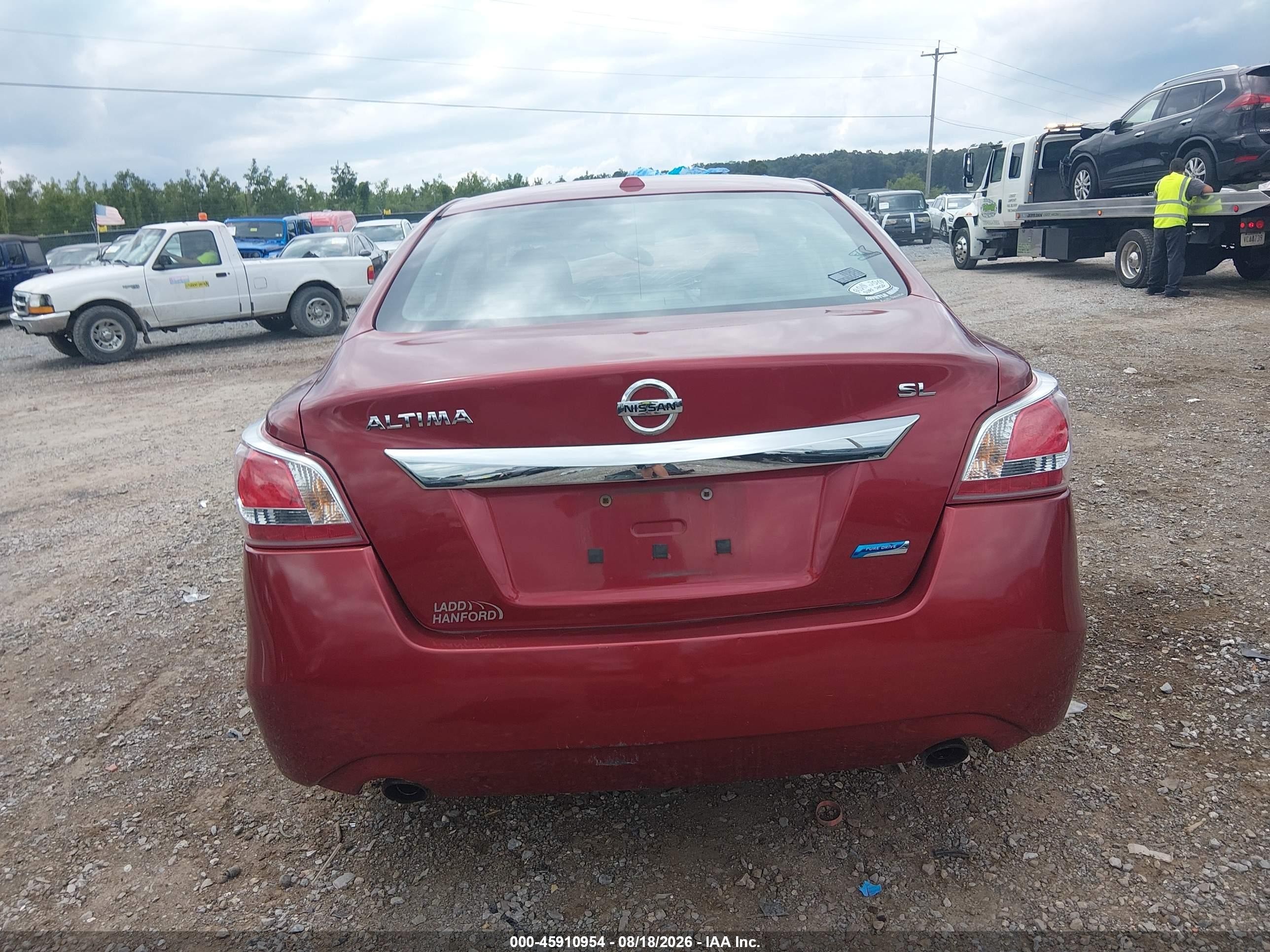 2013 Nissan Altima 2.5 Sl Red vin: 1N4AL3APXDC106426