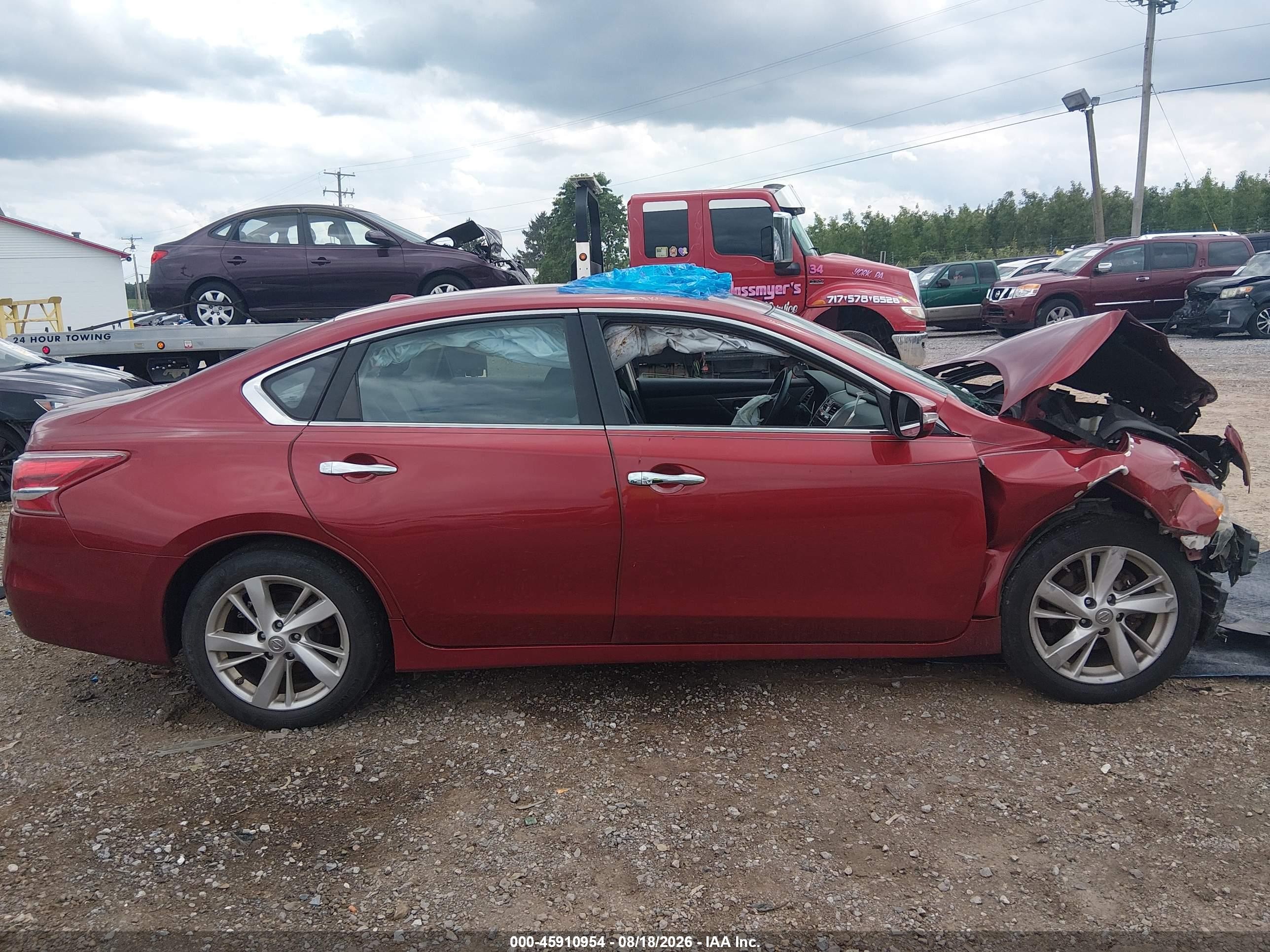 2013 Nissan Altima 2.5 Sl Red vin: 1N4AL3APXDC106426