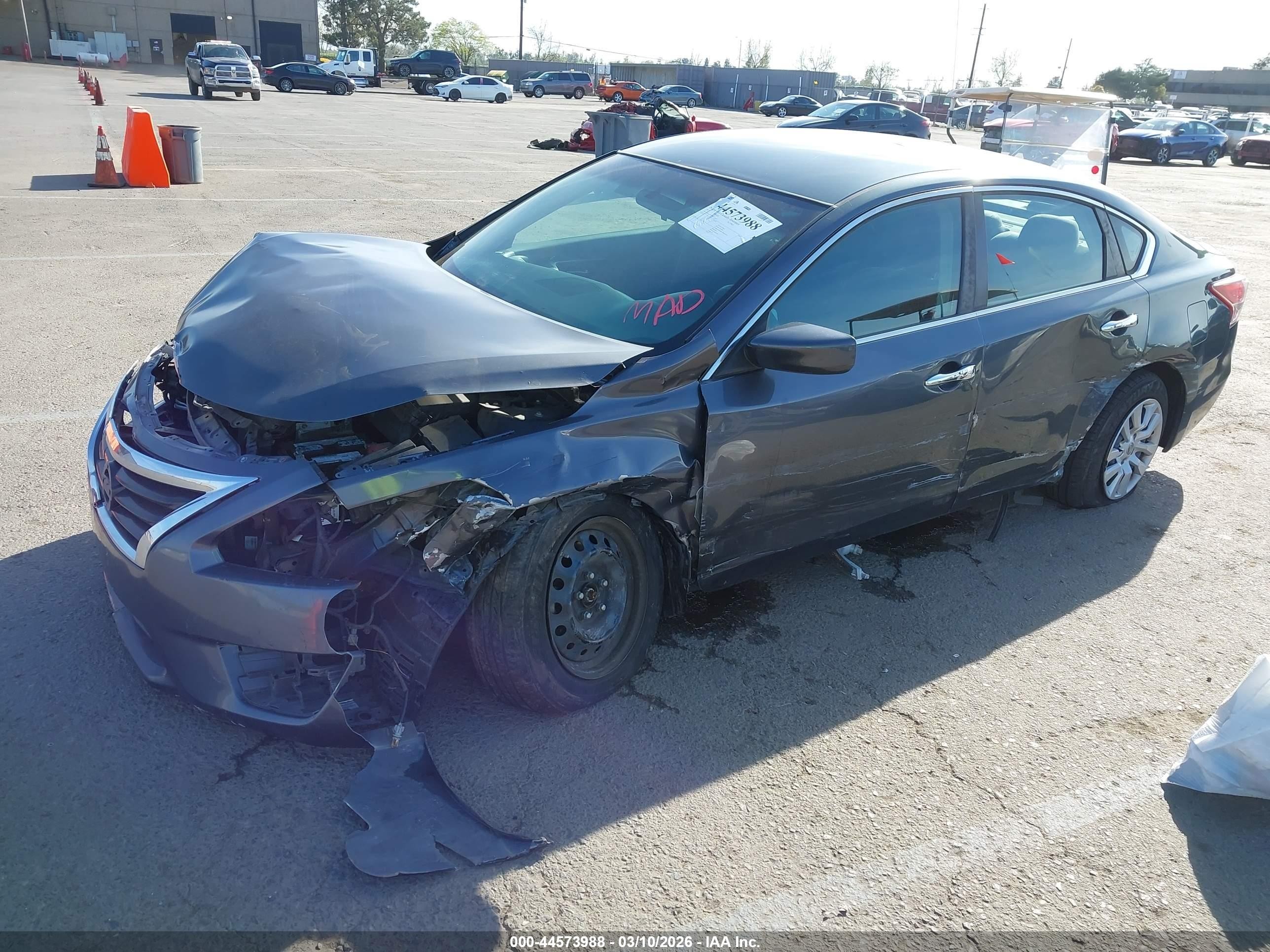 2013 Nissan Altima 2.5 S Gray vin: 1N4AL3APXDC131519