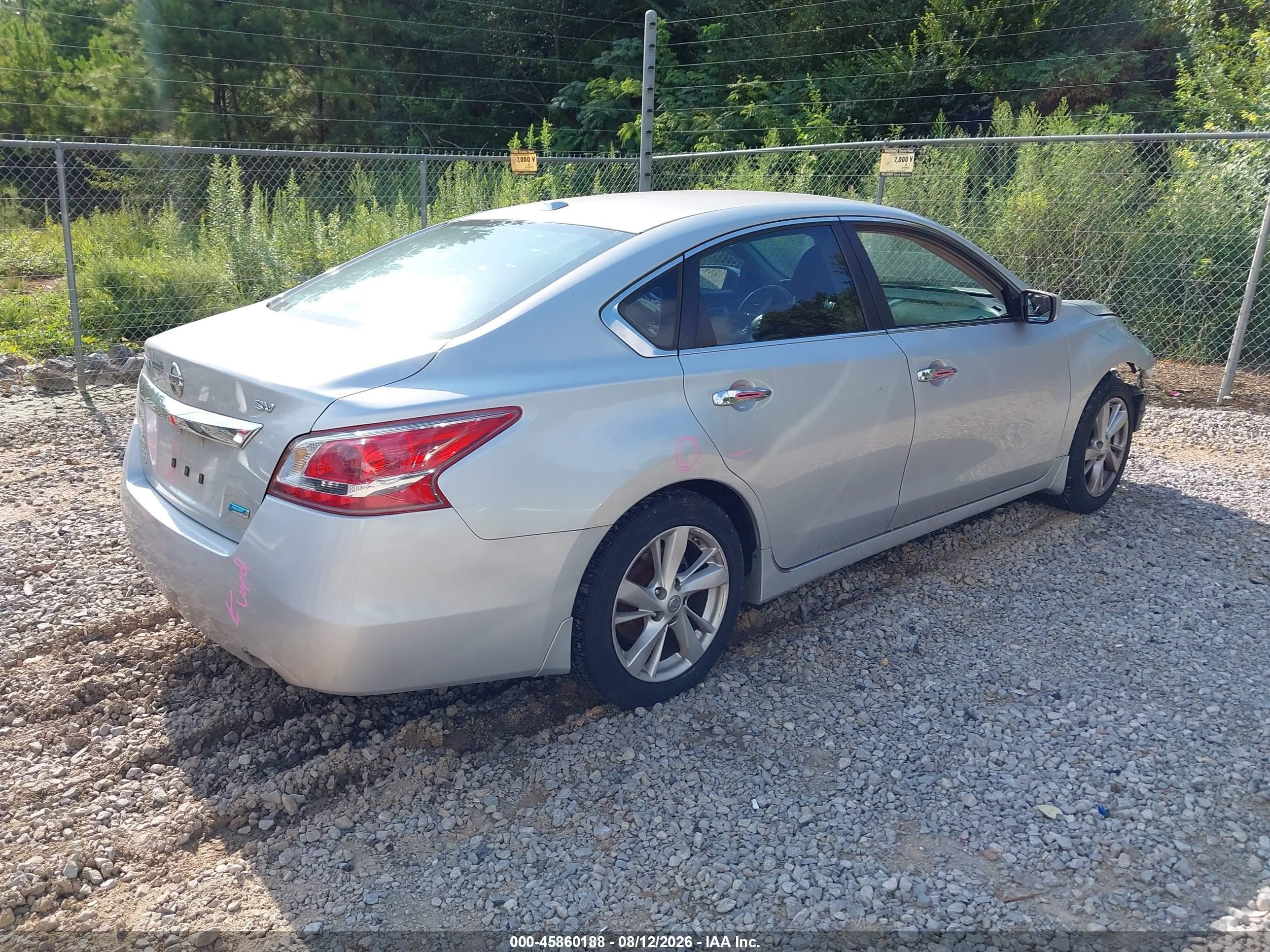 2013 Nissan Altima 2.5 Sv Silver vin: 1N4AL3APXDC149051