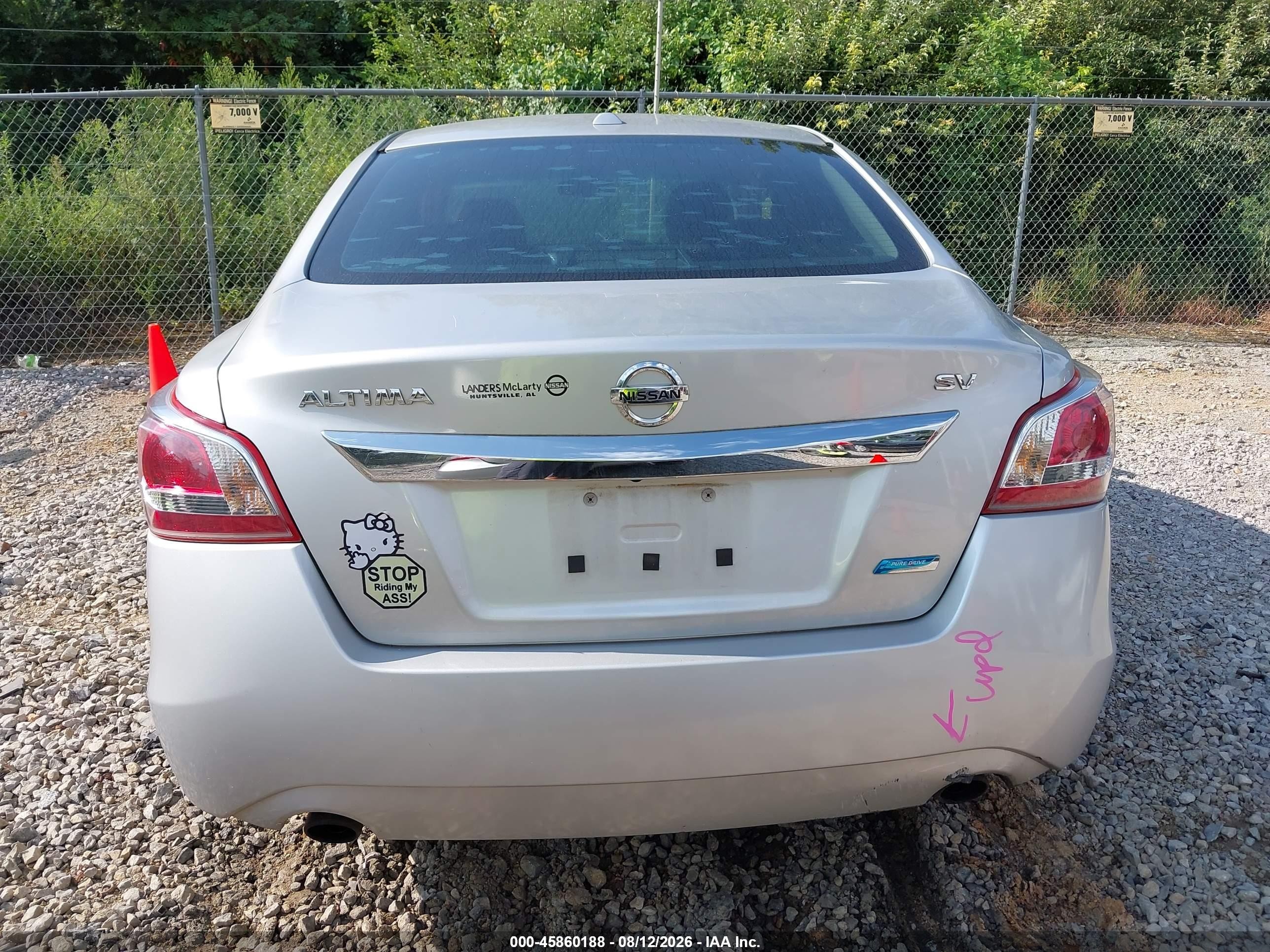 2013 Nissan Altima 2.5 Sv Silver vin: 1N4AL3APXDC149051