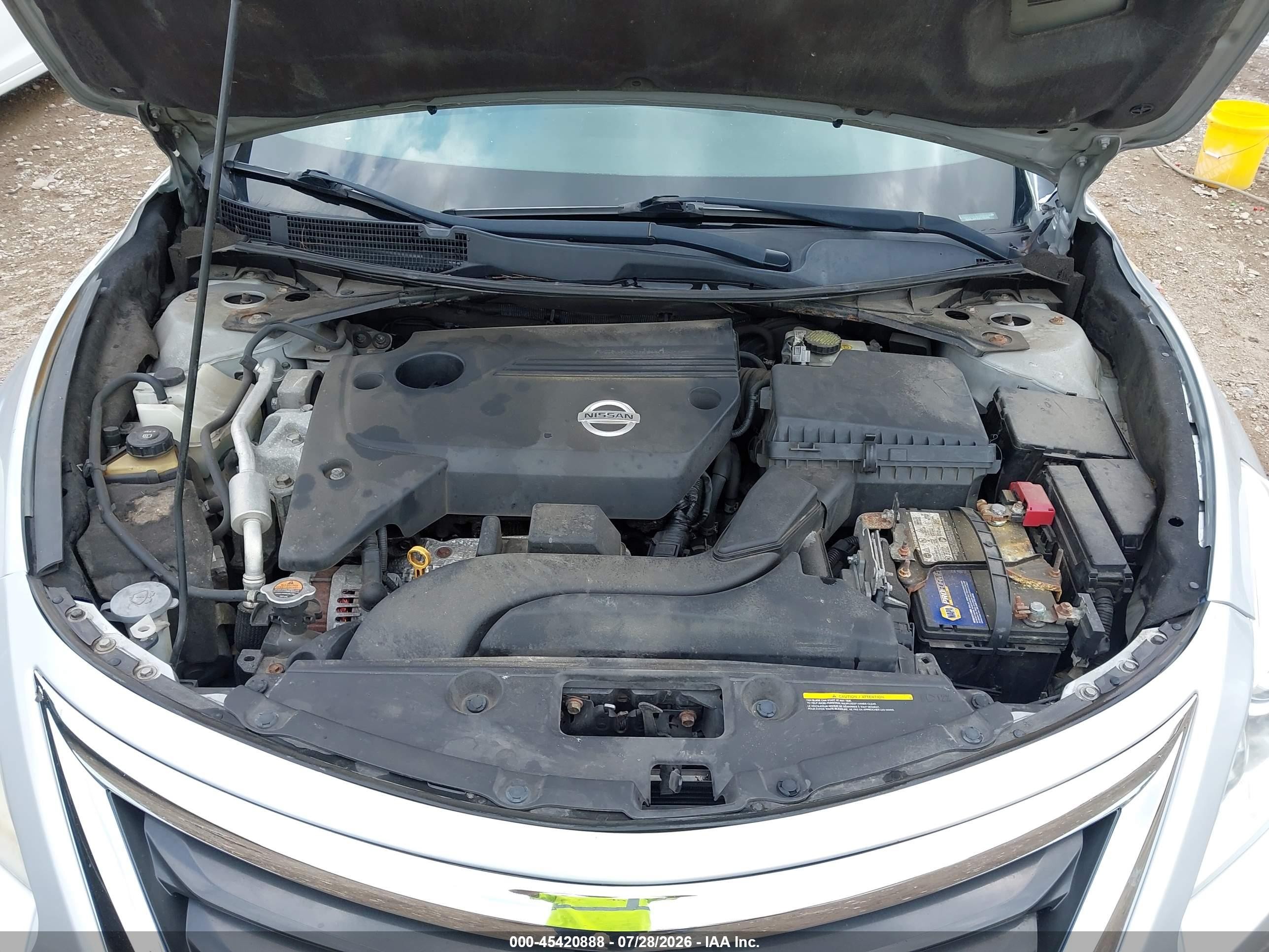 2013 Nissan Altima 2.5 S Silver vin: 1N4AL3APXDC150393