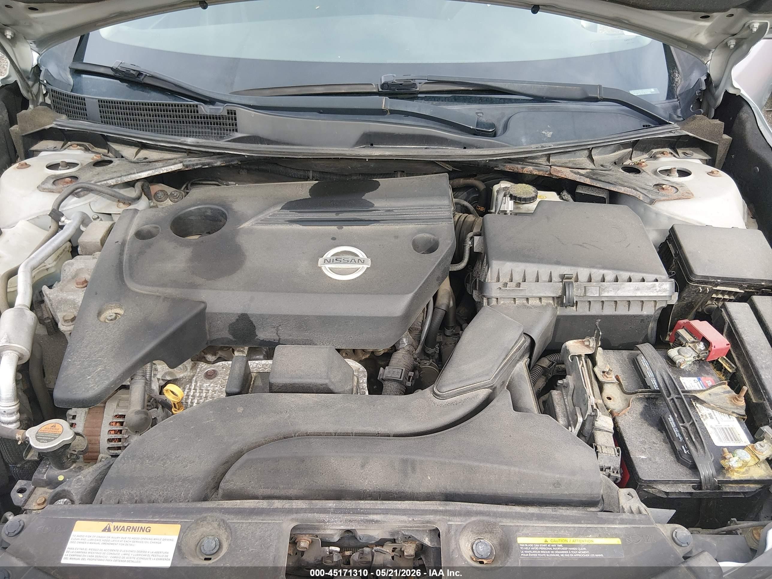 2013 Nissan Altima 2.5 S Silver vin: 1N4AL3APXDC151804
