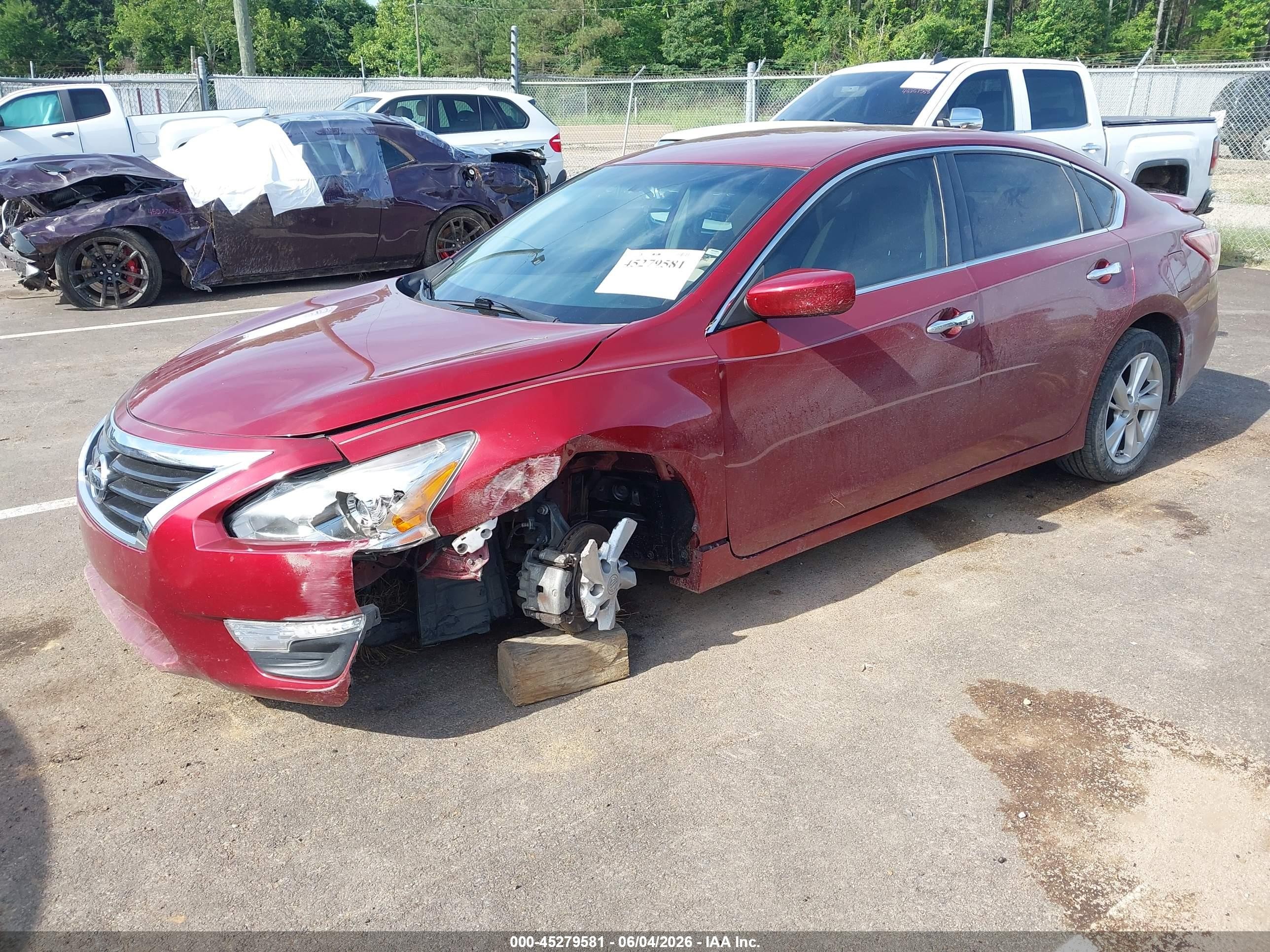 2013 Nissan Altima 2.5 Sv Burgundy vin: 1N4AL3APXDC165248