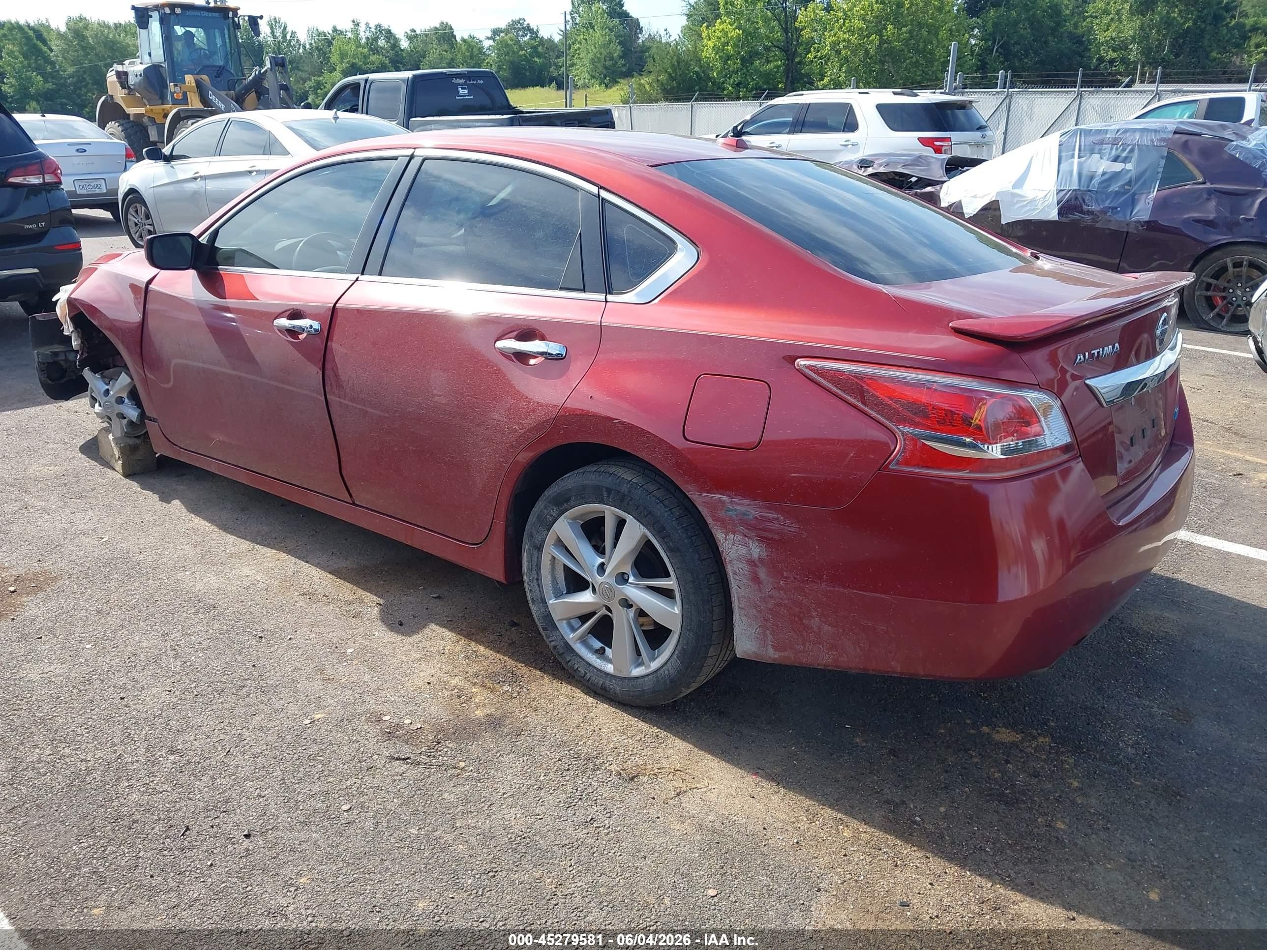 2013 Nissan Altima 2.5 Sv Burgundy vin: 1N4AL3APXDC165248