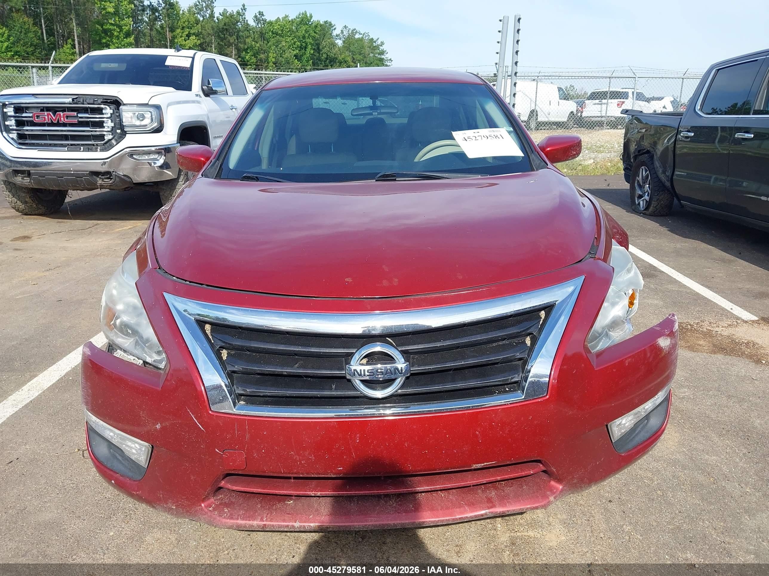 2013 Nissan Altima 2.5 Sv Burgundy vin: 1N4AL3APXDC165248