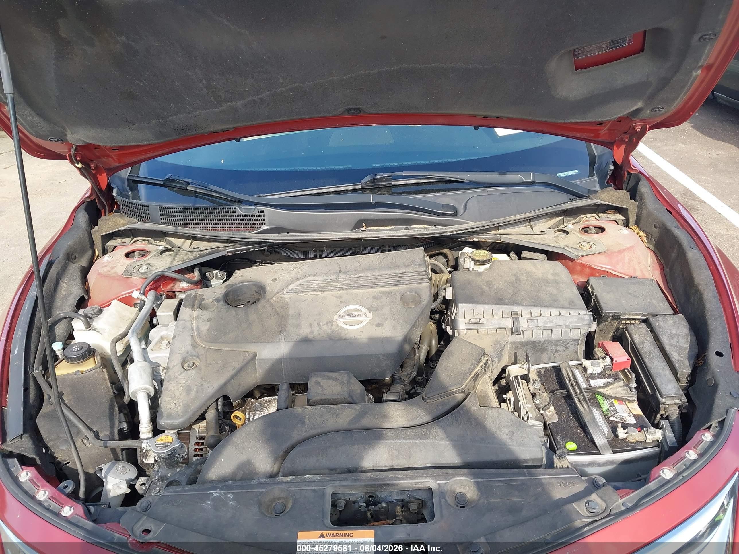 2013 Nissan Altima 2.5 Sv Burgundy vin: 1N4AL3APXDC165248