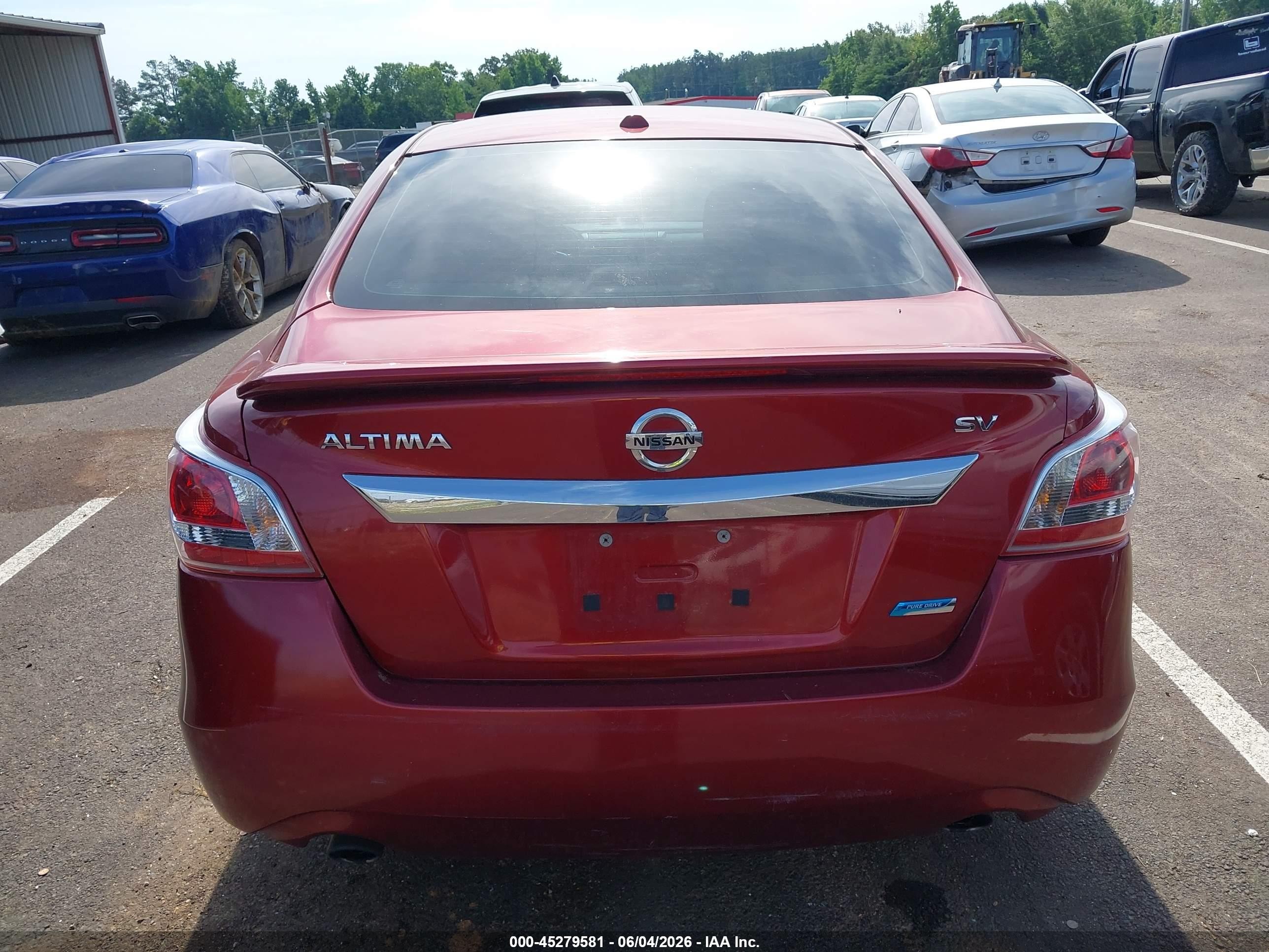 2013 Nissan Altima 2.5 Sv Burgundy vin: 1N4AL3APXDC165248