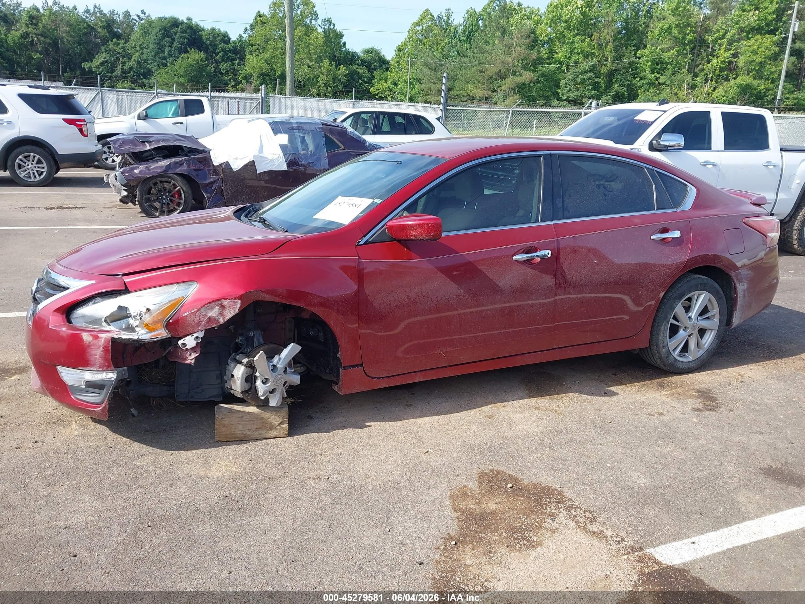 2013 Nissan Altima 2.5 Sv Burgundy vin: 1N4AL3APXDC165248