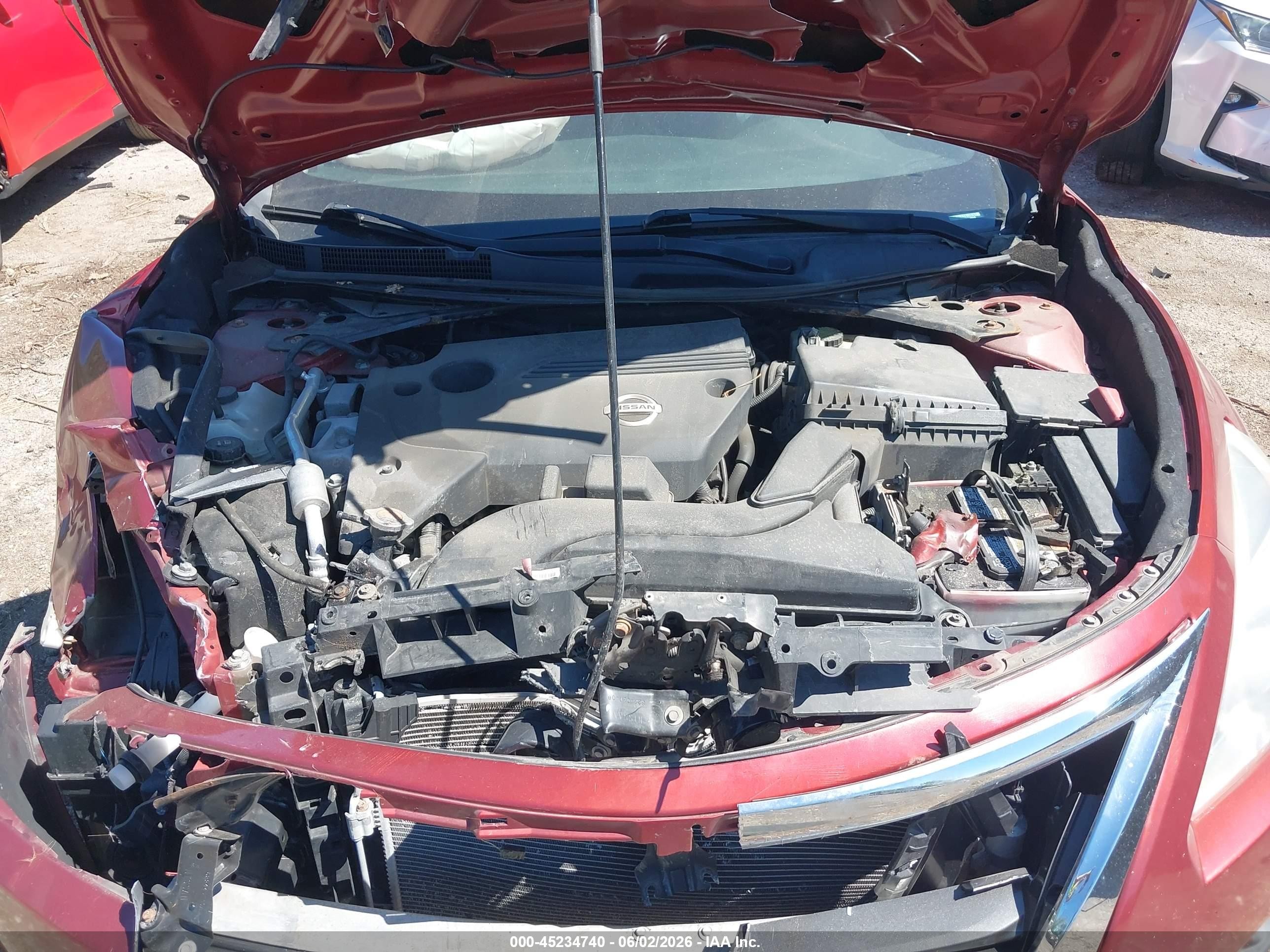 2013 Nissan Altima 2.5 Sv Red vin: 1N4AL3APXDC170546