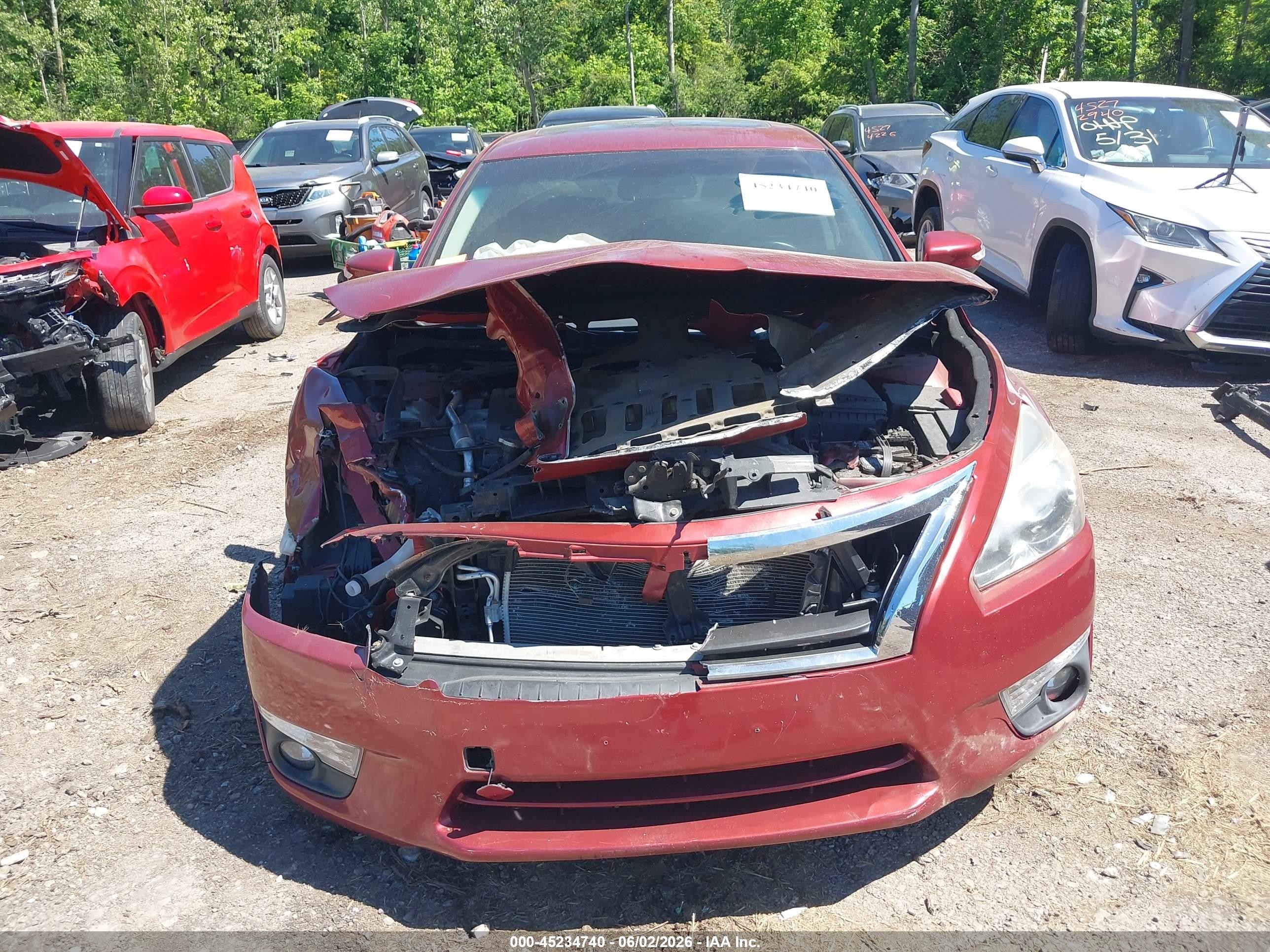 2013 Nissan Altima 2.5 Sv Red vin: 1N4AL3APXDC170546