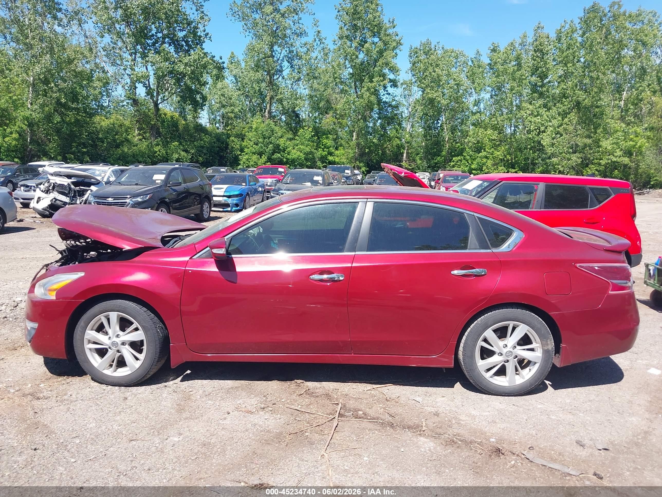2013 Nissan Altima 2.5 Sv Red vin: 1N4AL3APXDC170546