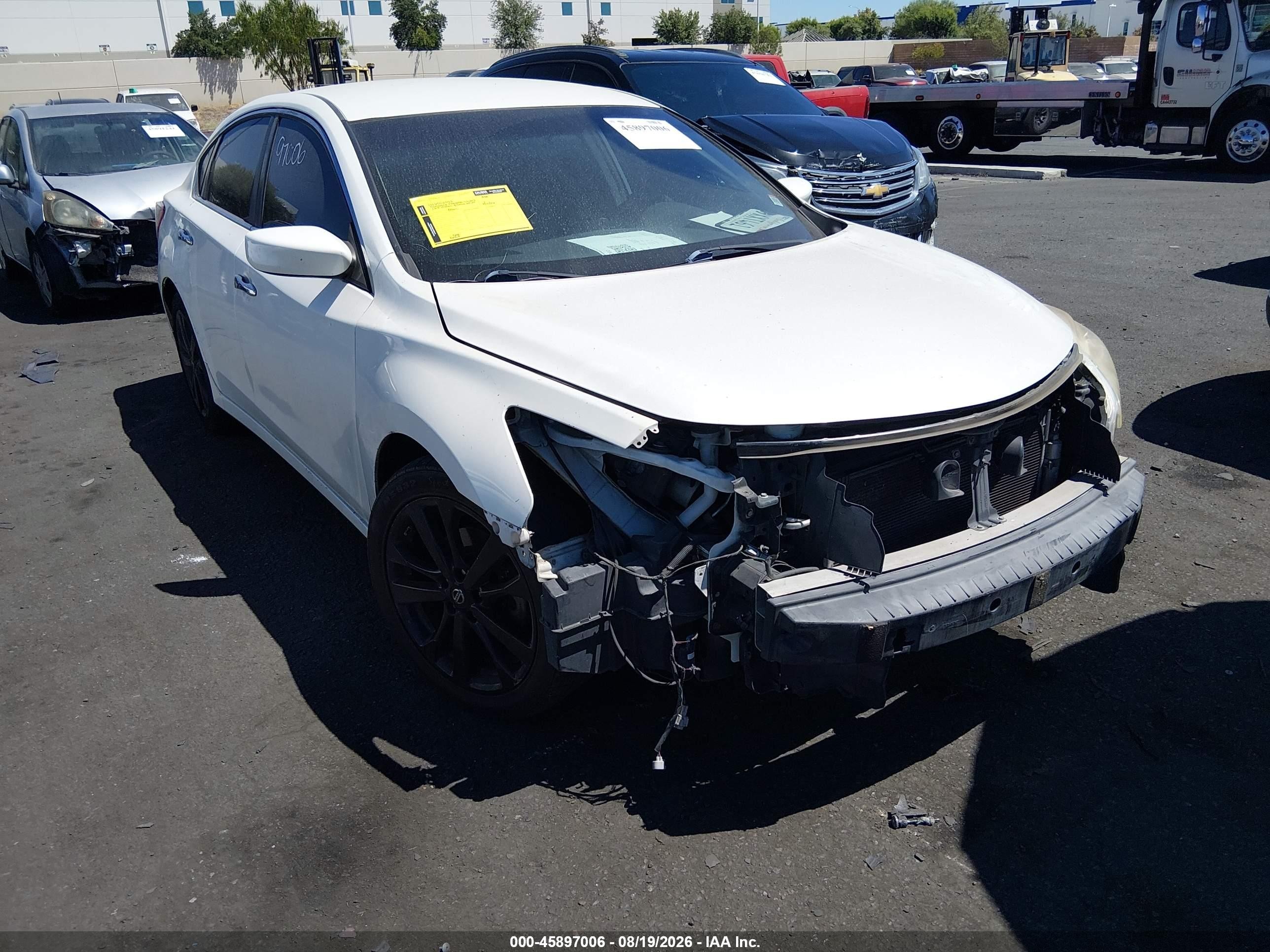 2013 Nissan Altima 2.5 S White vin: 1N4AL3APXDC172295