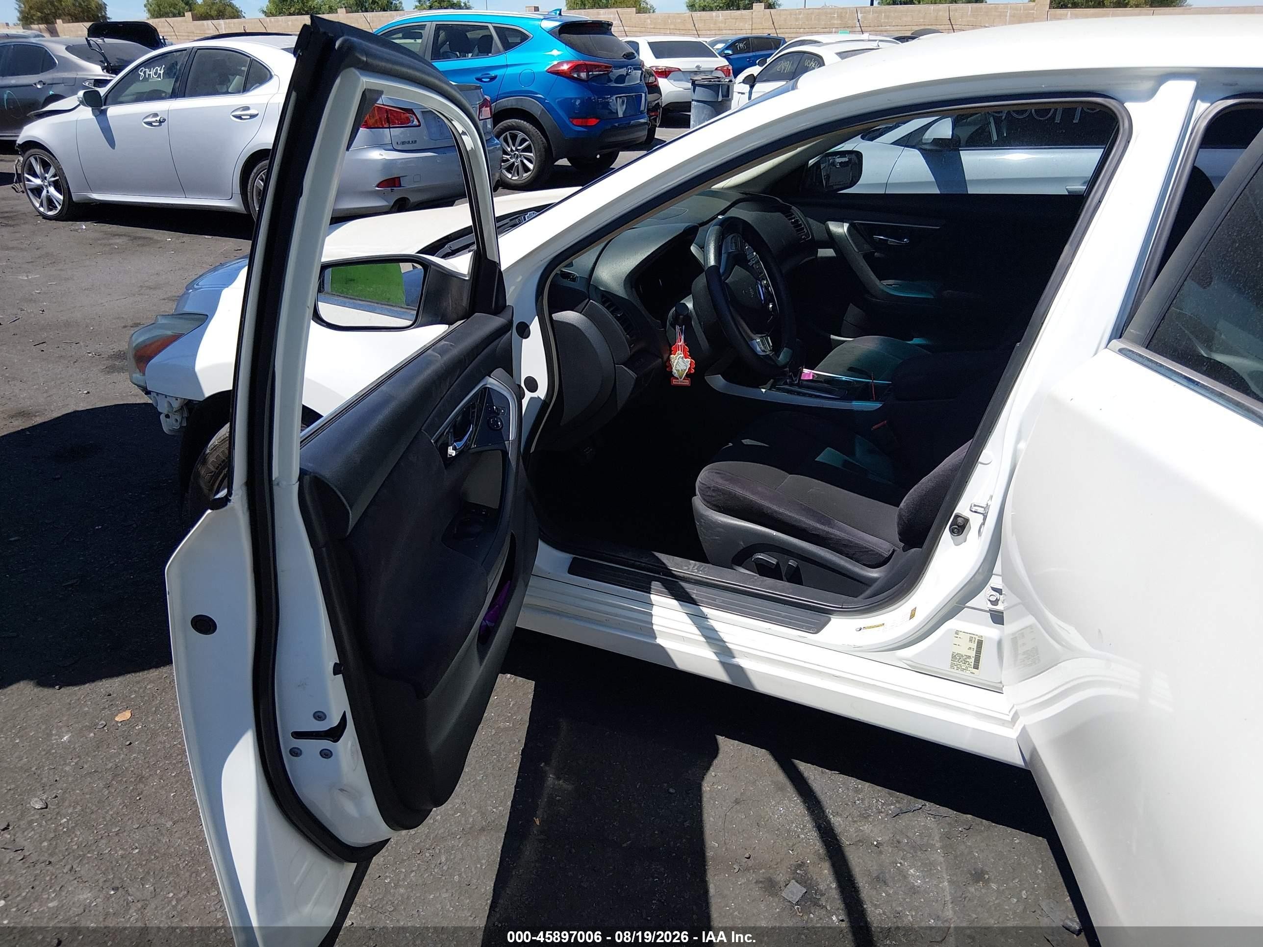 2013 Nissan Altima 2.5 S White vin: 1N4AL3APXDC172295