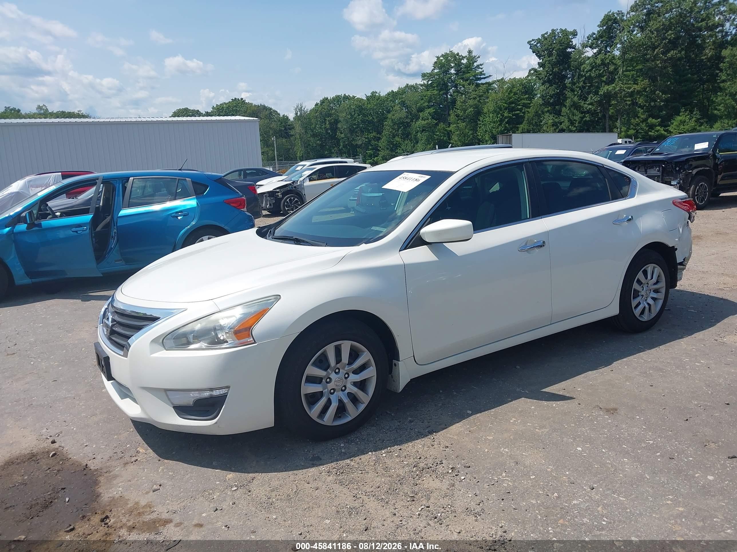 2013 Nissan Altima 2.5 S White vin: 1N4AL3APXDC187878