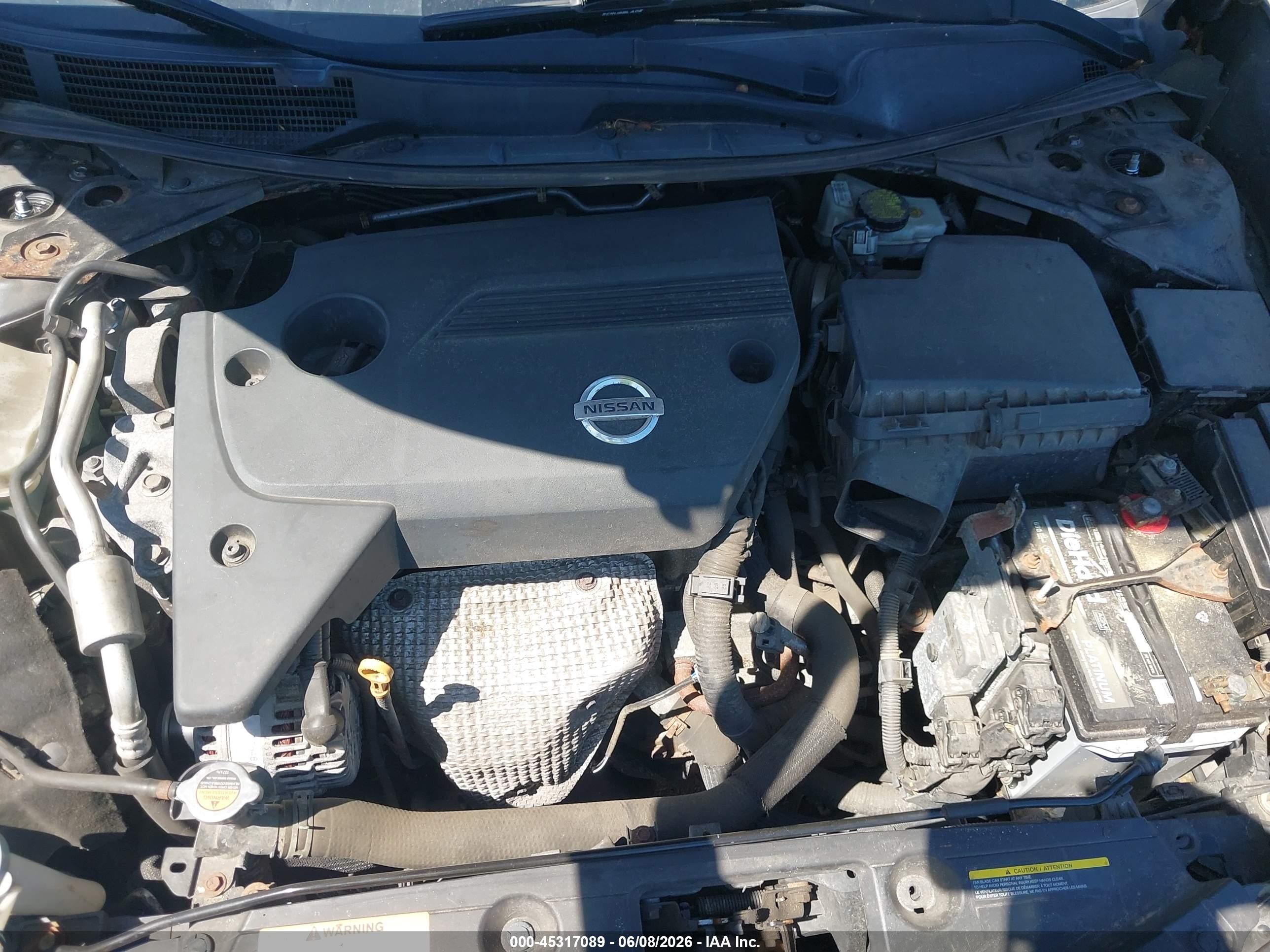 2013 Nissan Altima 2.5 Sl Gray vin: 1N4AL3APXDC193339