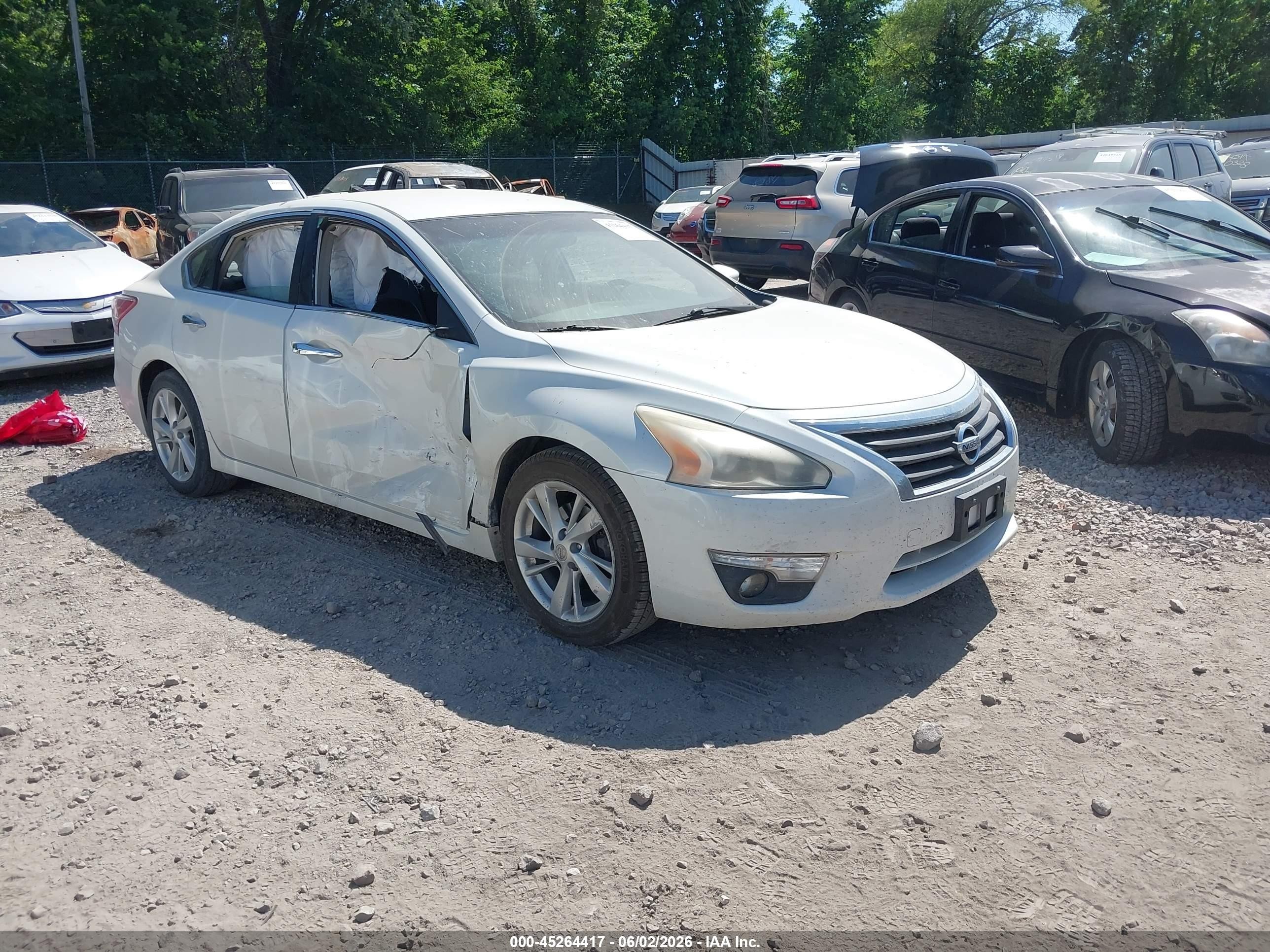 2013 Nissan Altima 2.5 Sl White vin: 1N4AL3APXDC195012