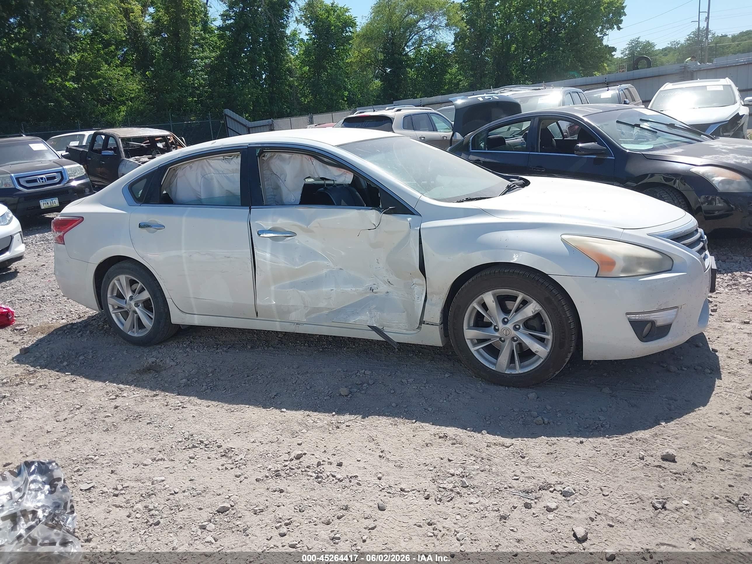 2013 Nissan Altima 2.5 Sl White vin: 1N4AL3APXDC195012