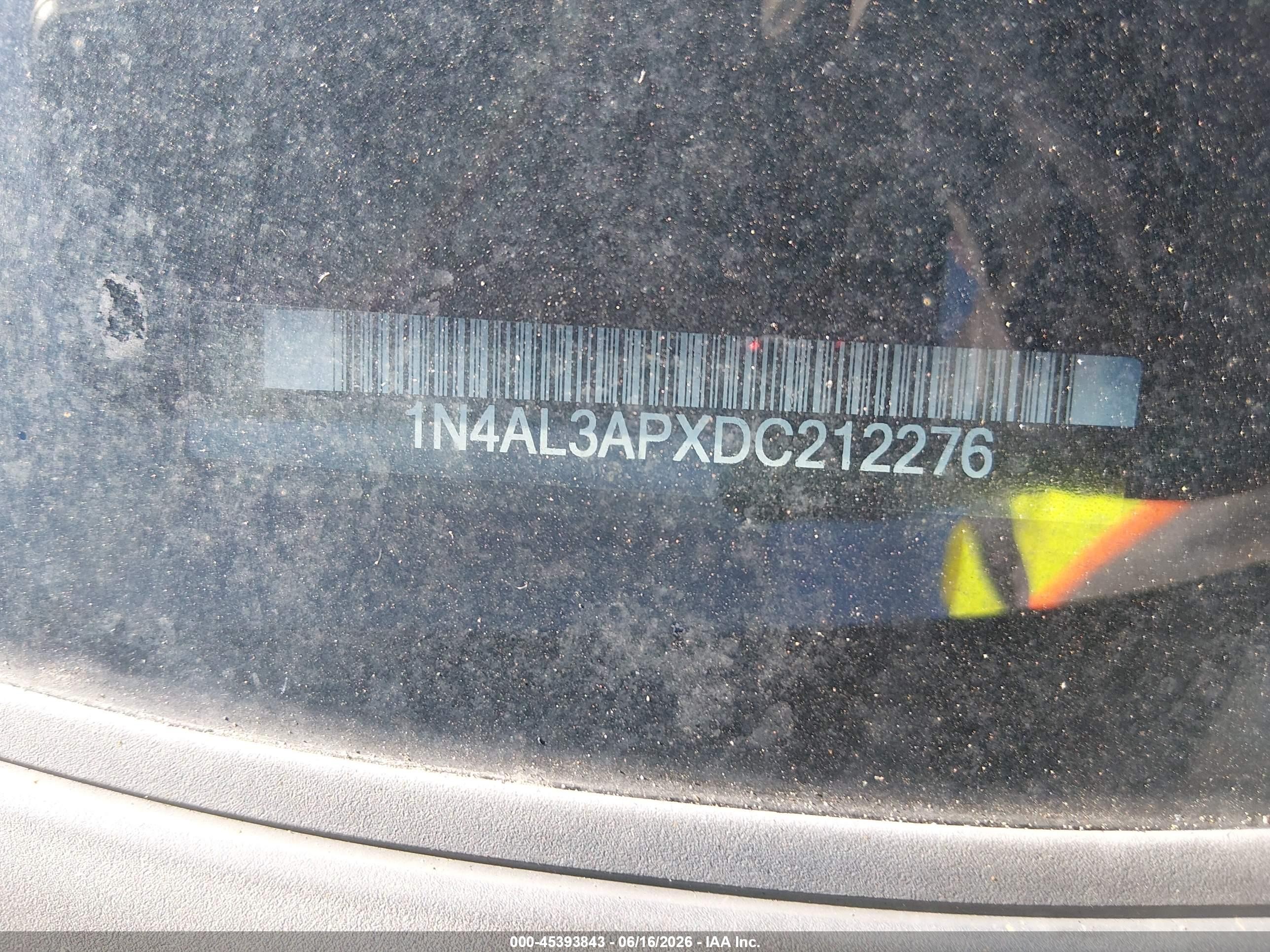 2013 Nissan Altima 2.5 S Black vin: 1N4AL3APXDC212276