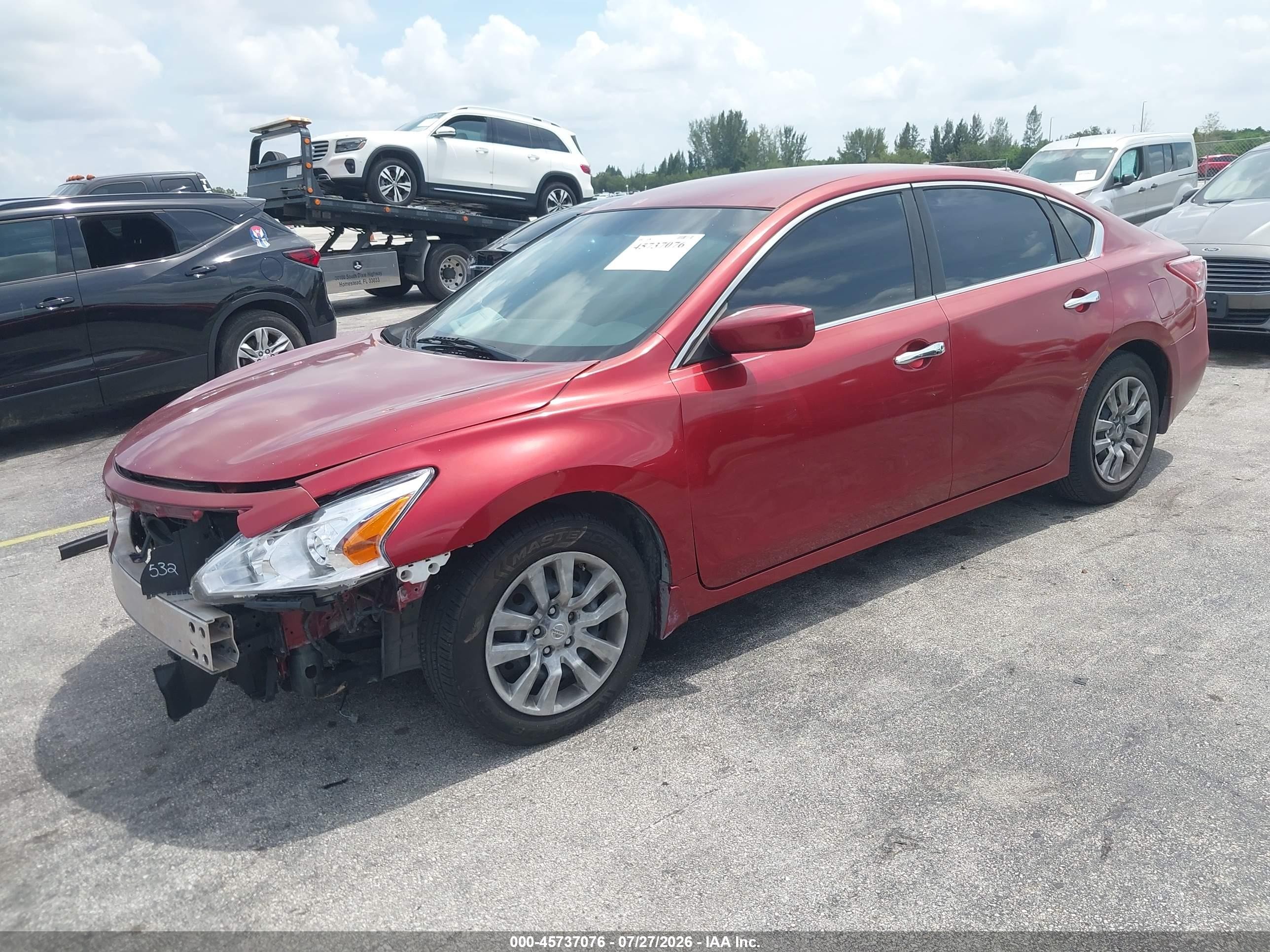 2013 Nissan Altima 2.5 S Red vin: 1N4AL3APXDC218210