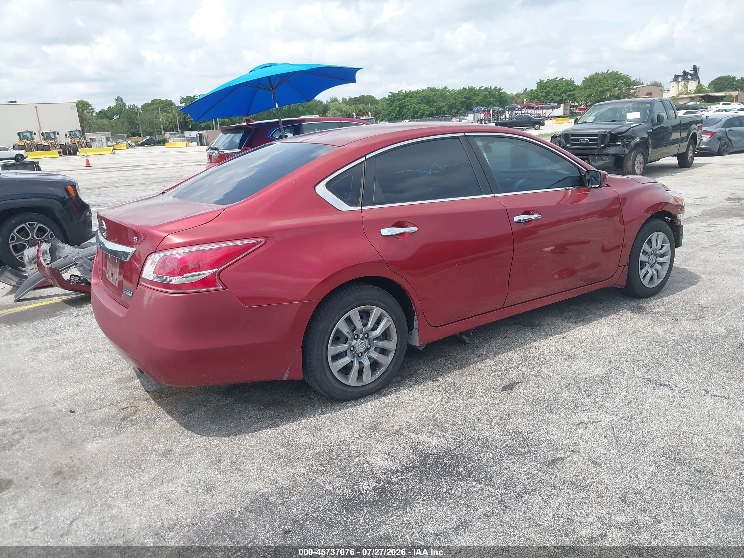 2013 Nissan Altima 2.5 S Red vin: 1N4AL3APXDC218210