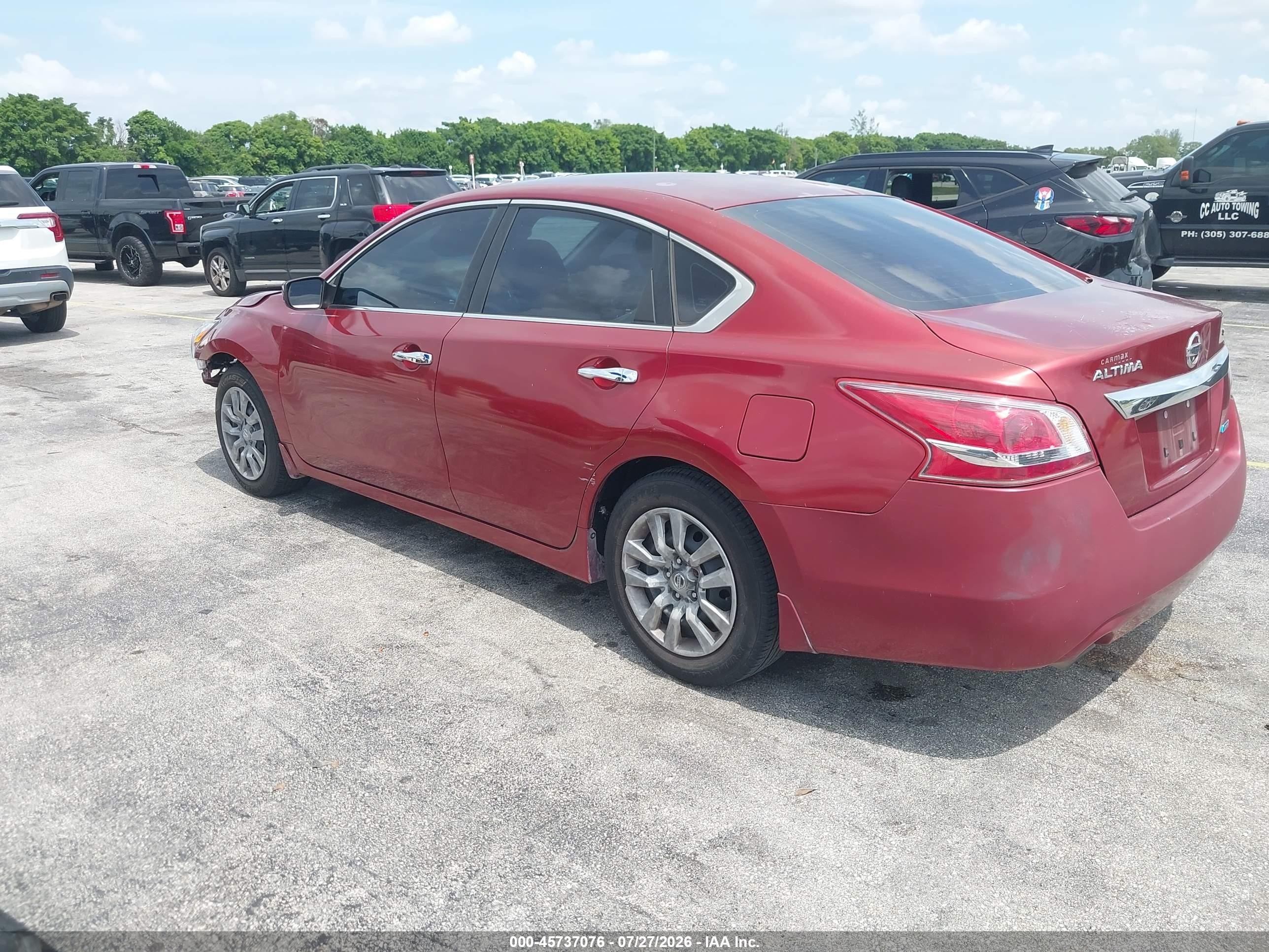 2013 Nissan Altima 2.5 S Red vin: 1N4AL3APXDC218210