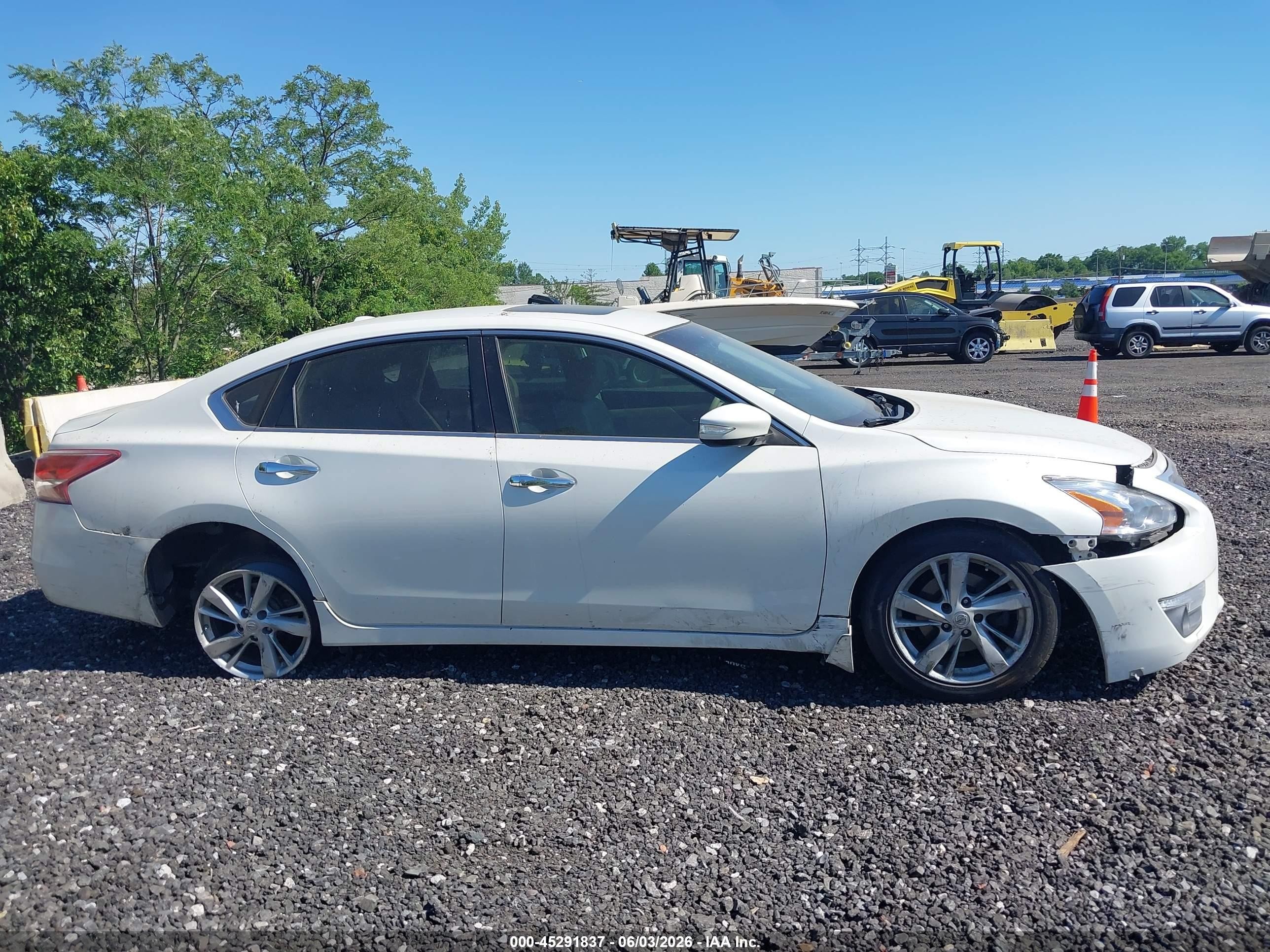 2013 Nissan Altima 2.5 Sl White vin: 1N4AL3APXDC239493