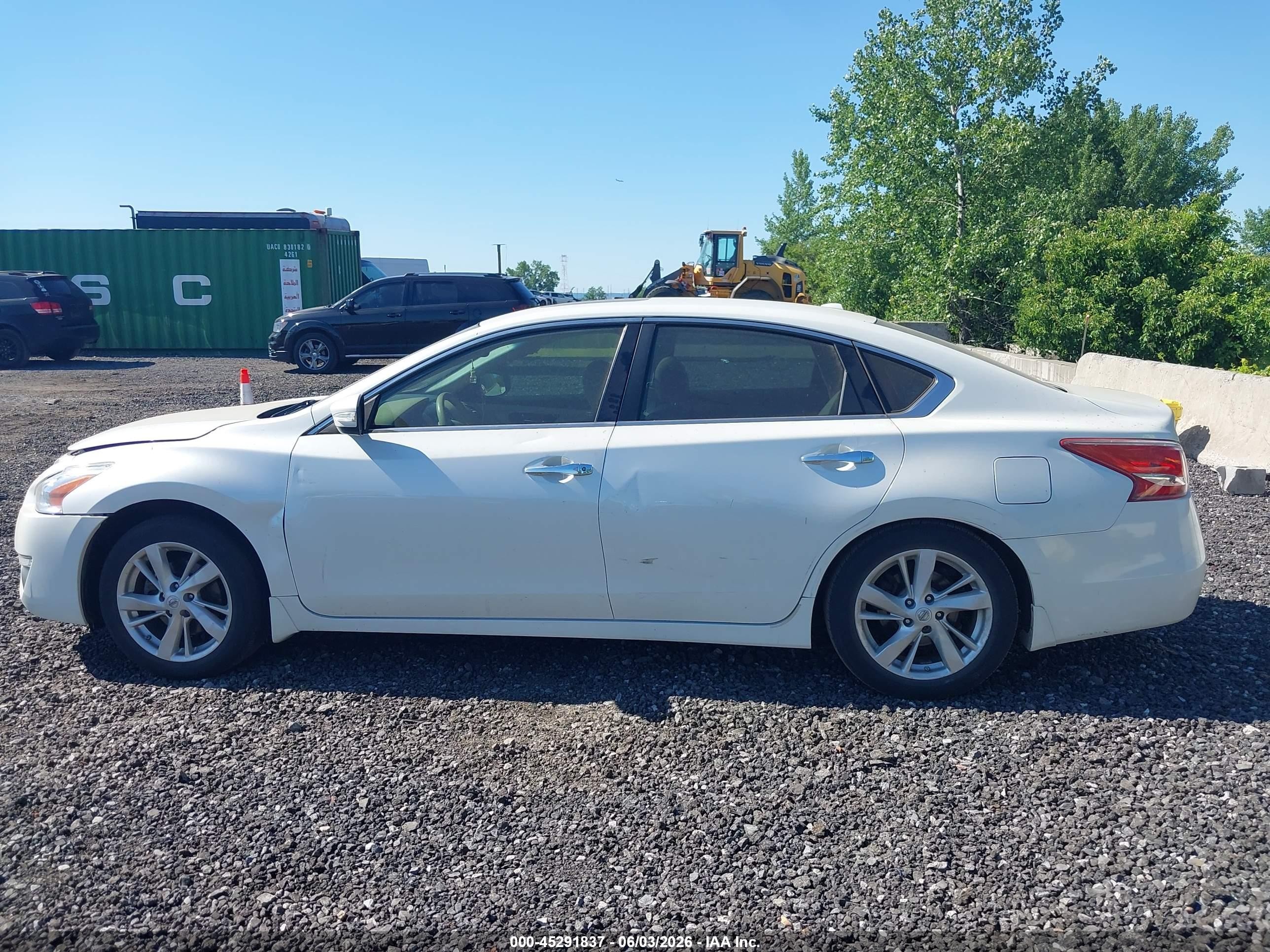 2013 Nissan Altima 2.5 Sl White vin: 1N4AL3APXDC239493