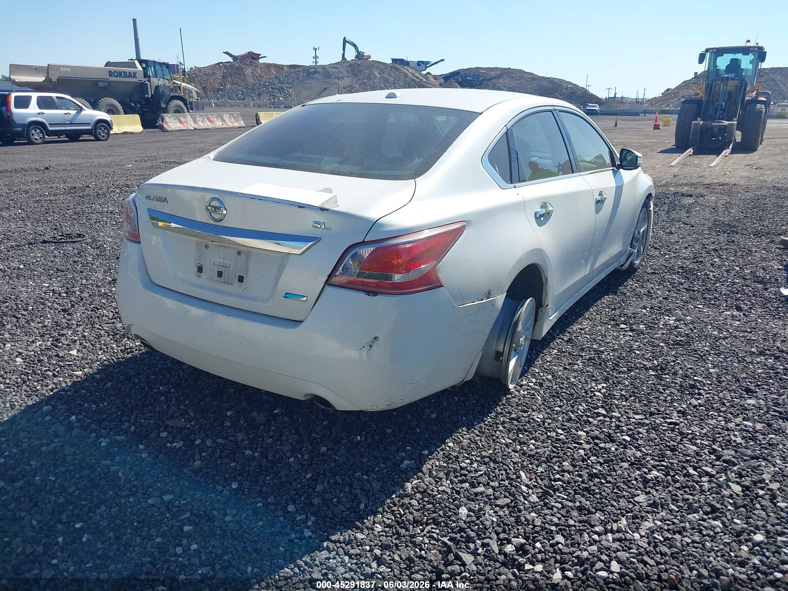 2013 Nissan Altima 2.5 Sl White vin: 1N4AL3APXDC239493