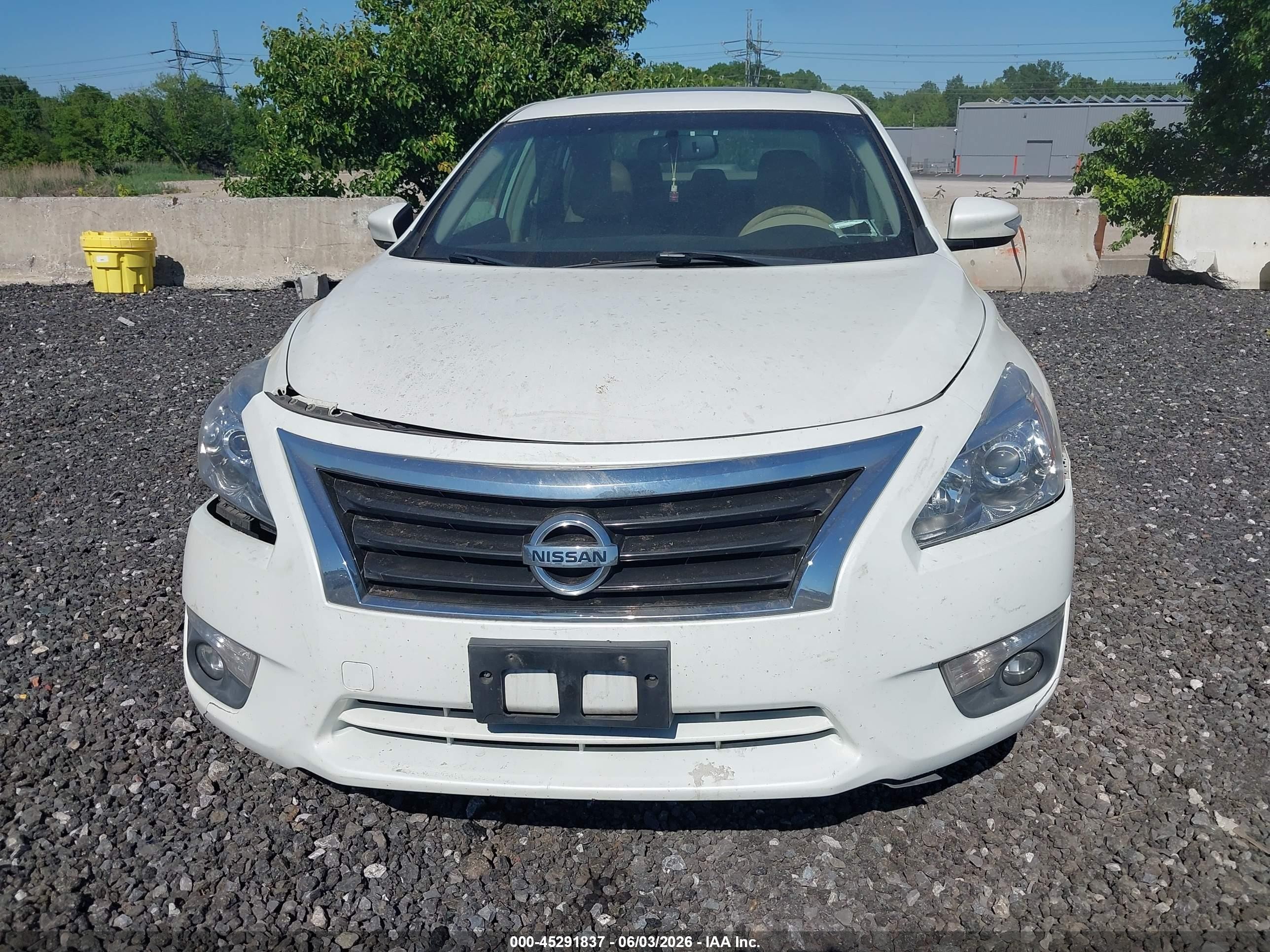 2013 Nissan Altima 2.5 Sl White vin: 1N4AL3APXDC239493
