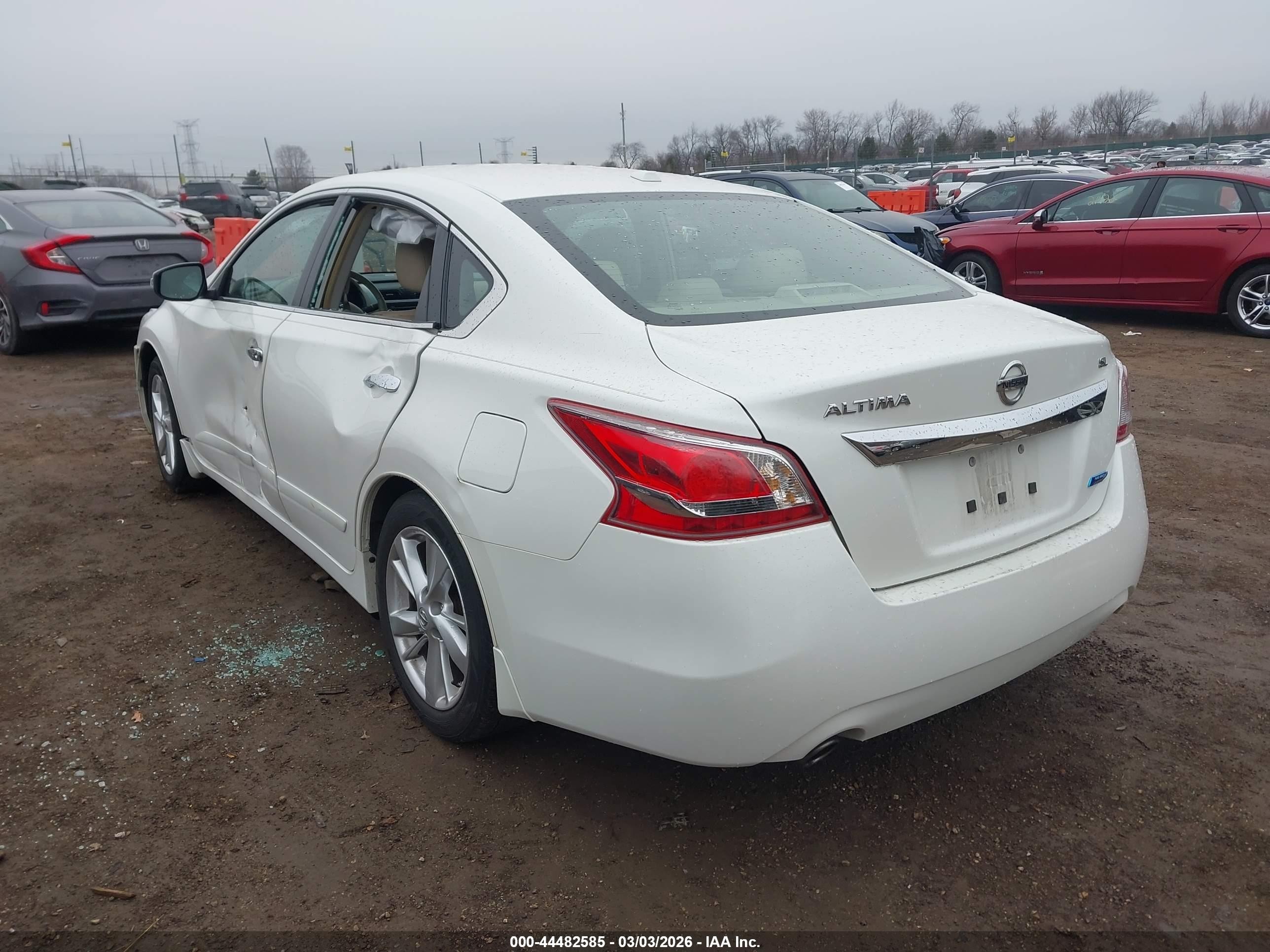 2013 Nissan Altima 2.5 Sl White vin: 1N4AL3APXDC245231