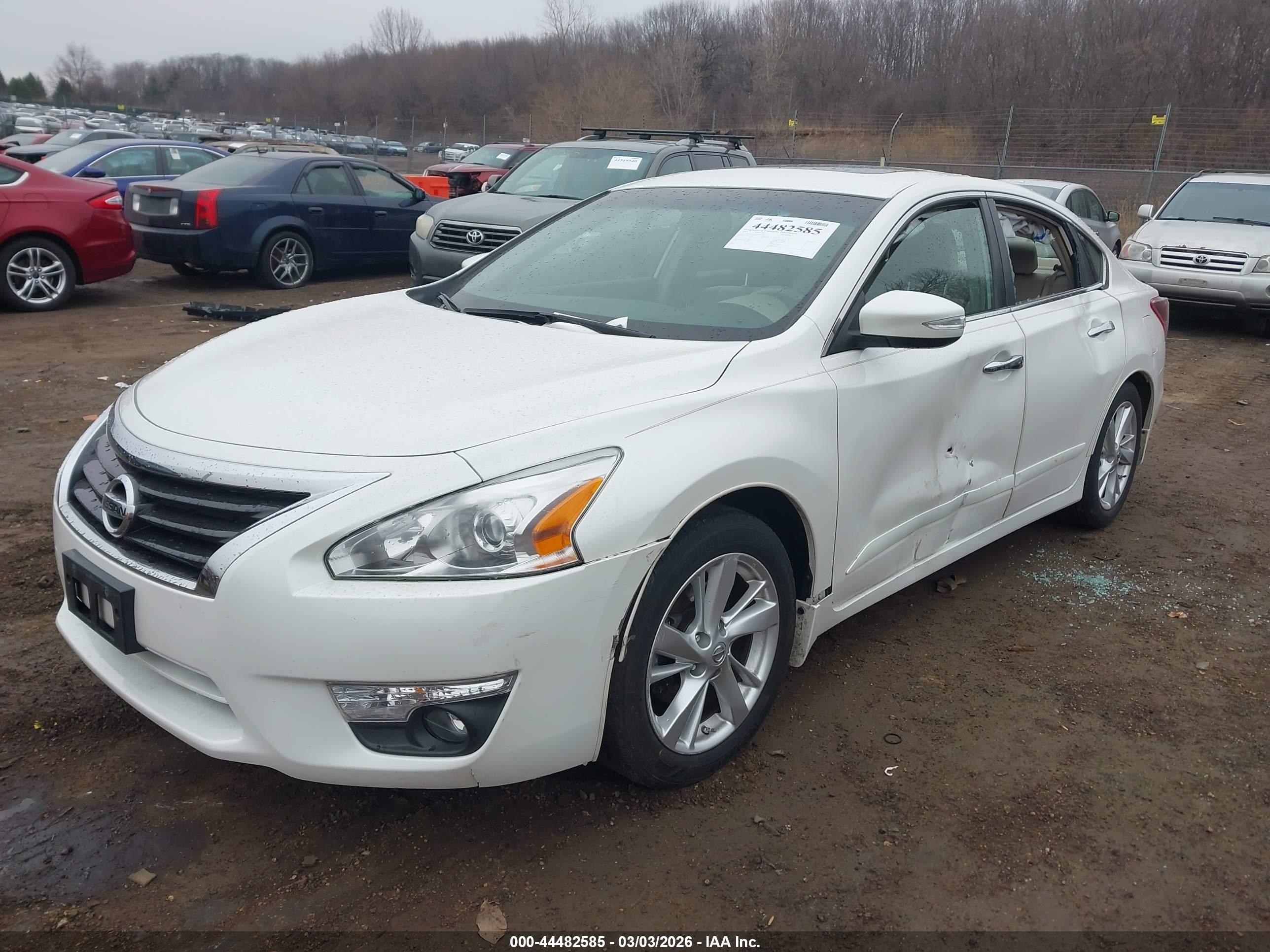 2013 Nissan Altima 2.5 Sl White vin: 1N4AL3APXDC245231