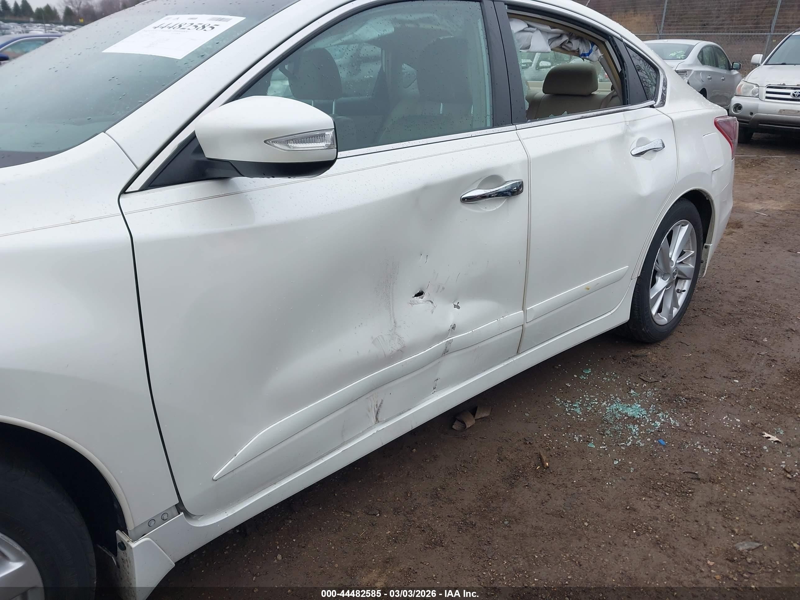 2013 Nissan Altima 2.5 Sl White vin: 1N4AL3APXDC245231