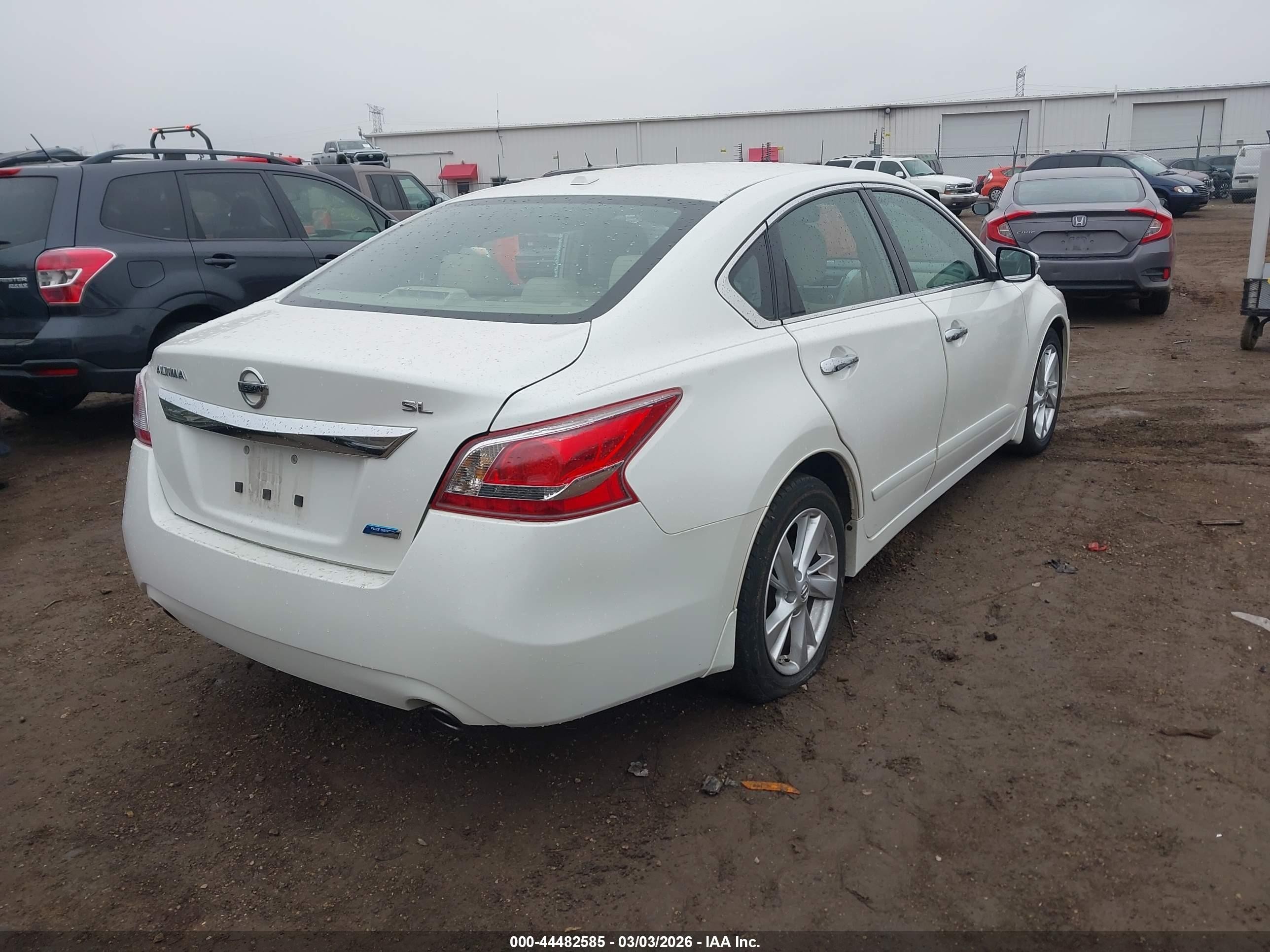 2013 Nissan Altima 2.5 Sl White vin: 1N4AL3APXDC245231