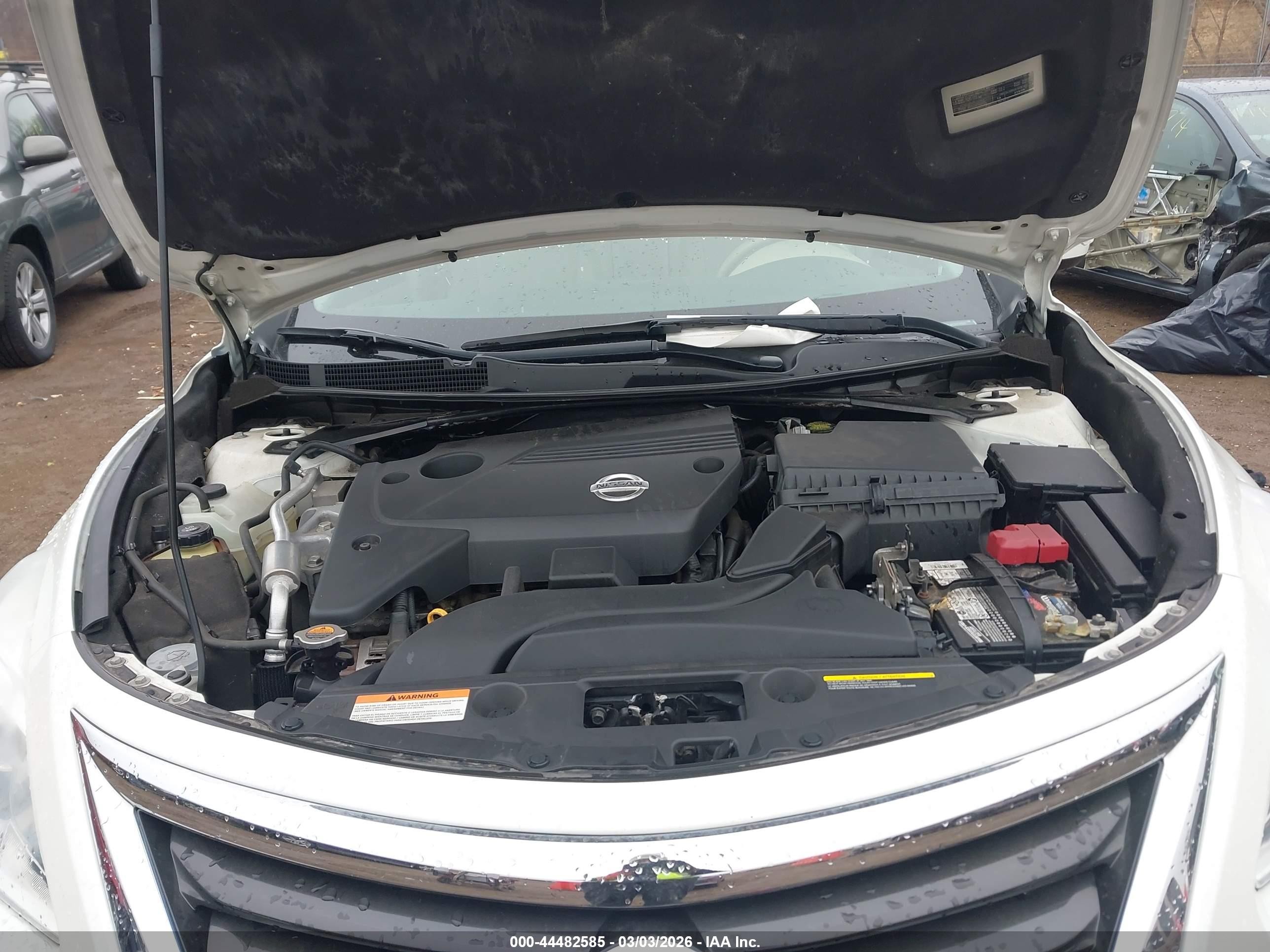 2013 Nissan Altima 2.5 Sl White vin: 1N4AL3APXDC245231