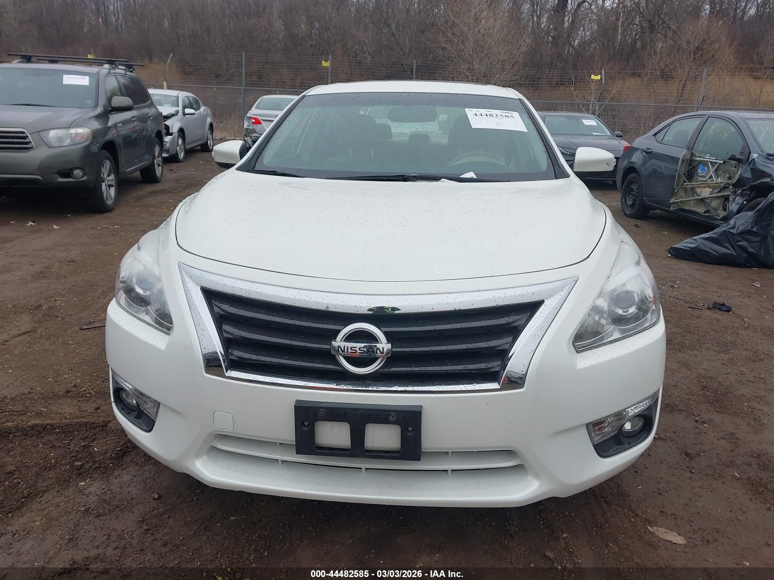 2013 Nissan Altima 2.5 Sl White vin: 1N4AL3APXDC245231